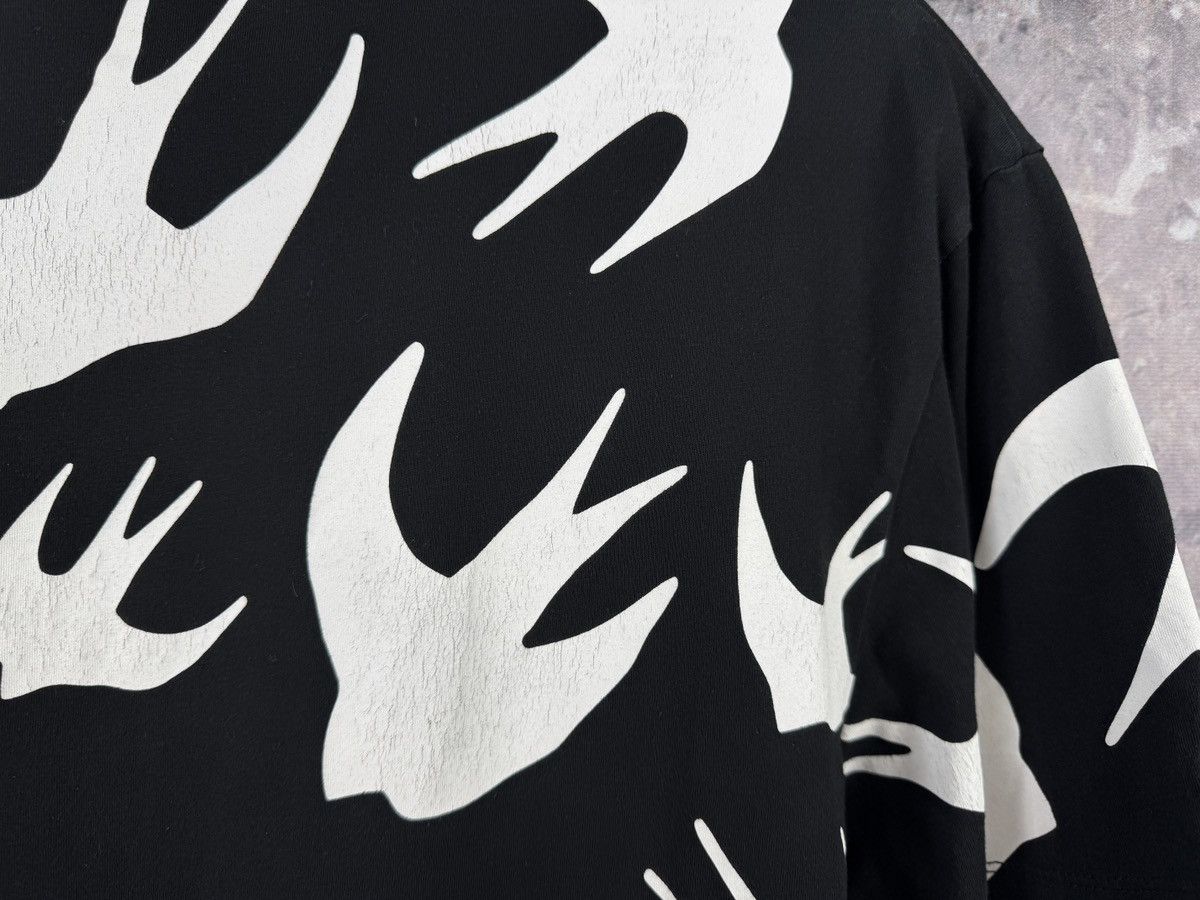 Alexander McQueen McQ Alexander McQueen Swallow Print T-Shirt Black White Size US M / EU 48-50 / 2 - 17 Thumbnail