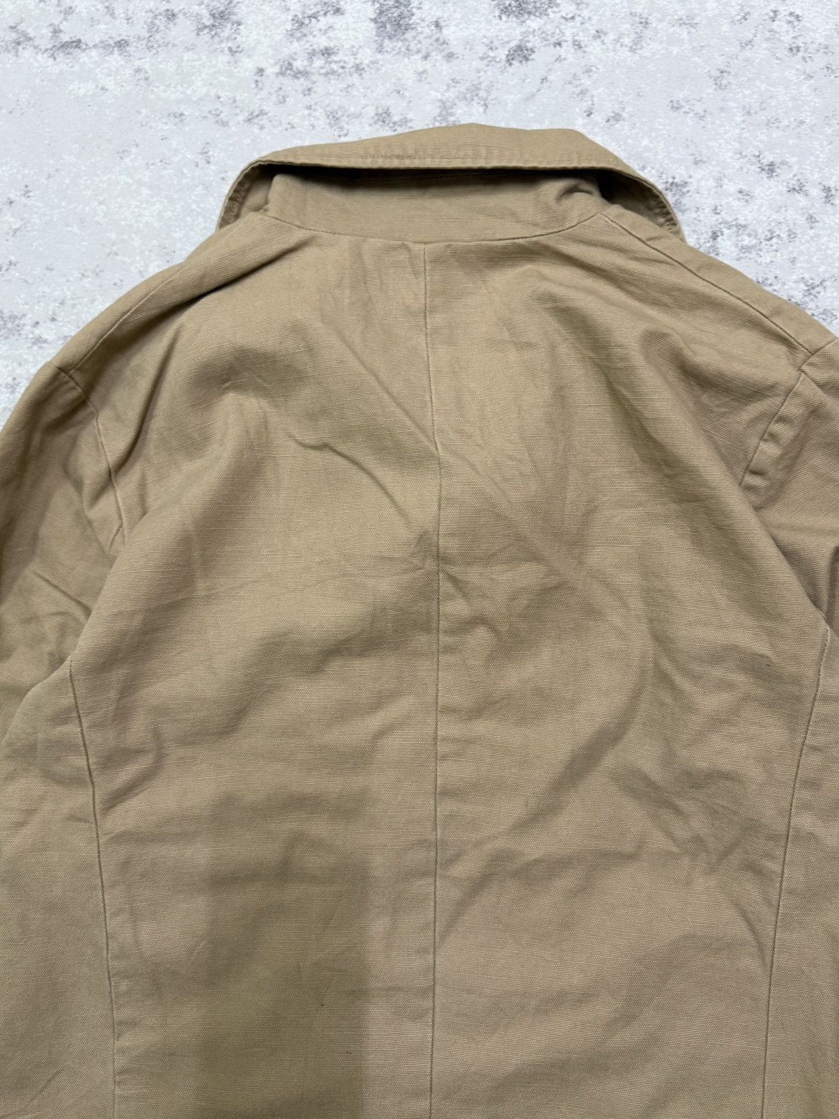 Gap Gap Double Breasted Car Coat Khaki Cotton Blend Jacket Size US L / EU 52-54 / 3 - 14 Thumbnail