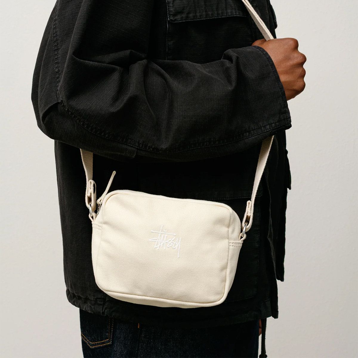 Stussy Stüssy Canvas Side Pouch Natural Size ONE SIZE - 6 Thumbnail