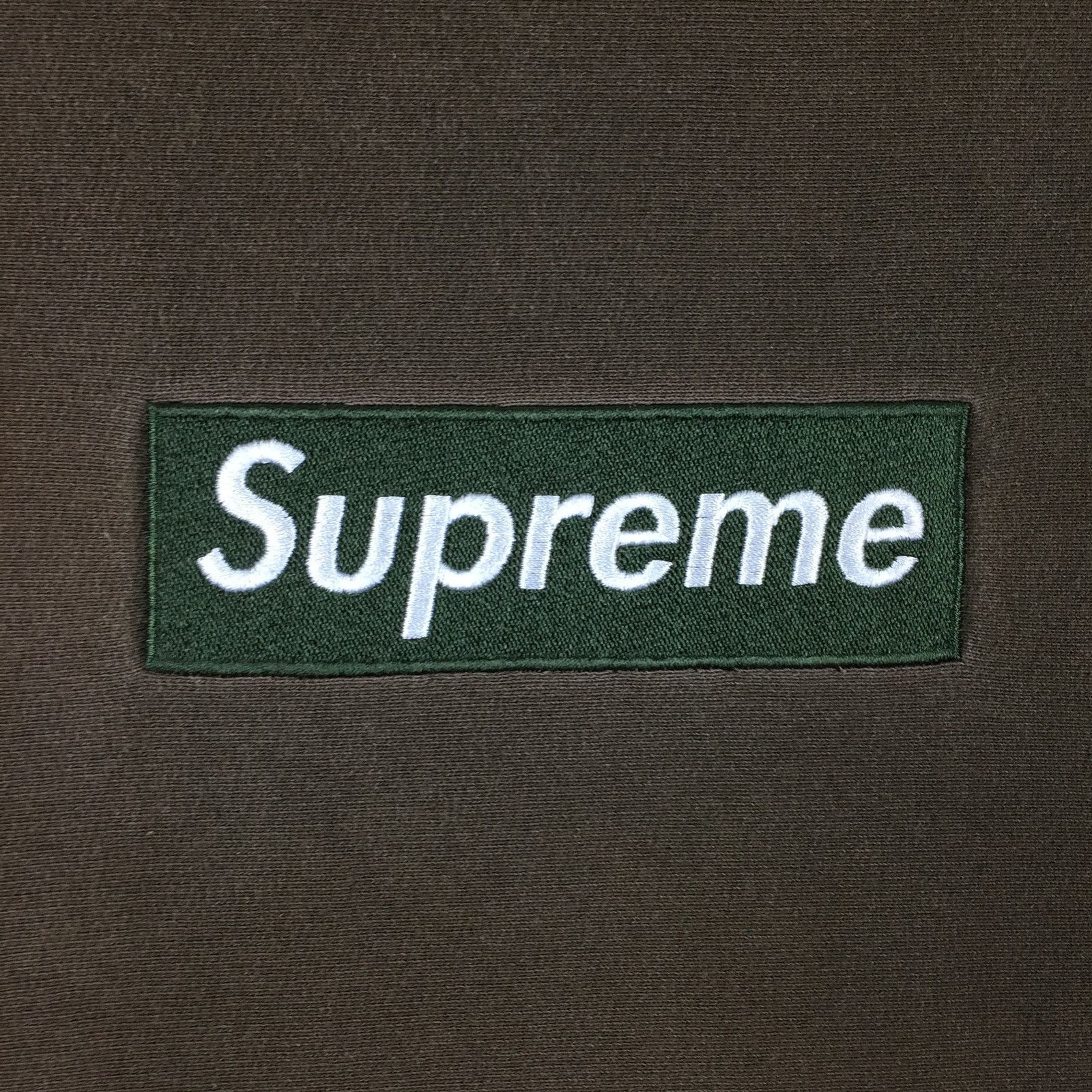 Supreme 1999 Supreme Forest Green Box Logo Crewneck Size US L / EU 52-54 / 3 - 3 Thumbnail