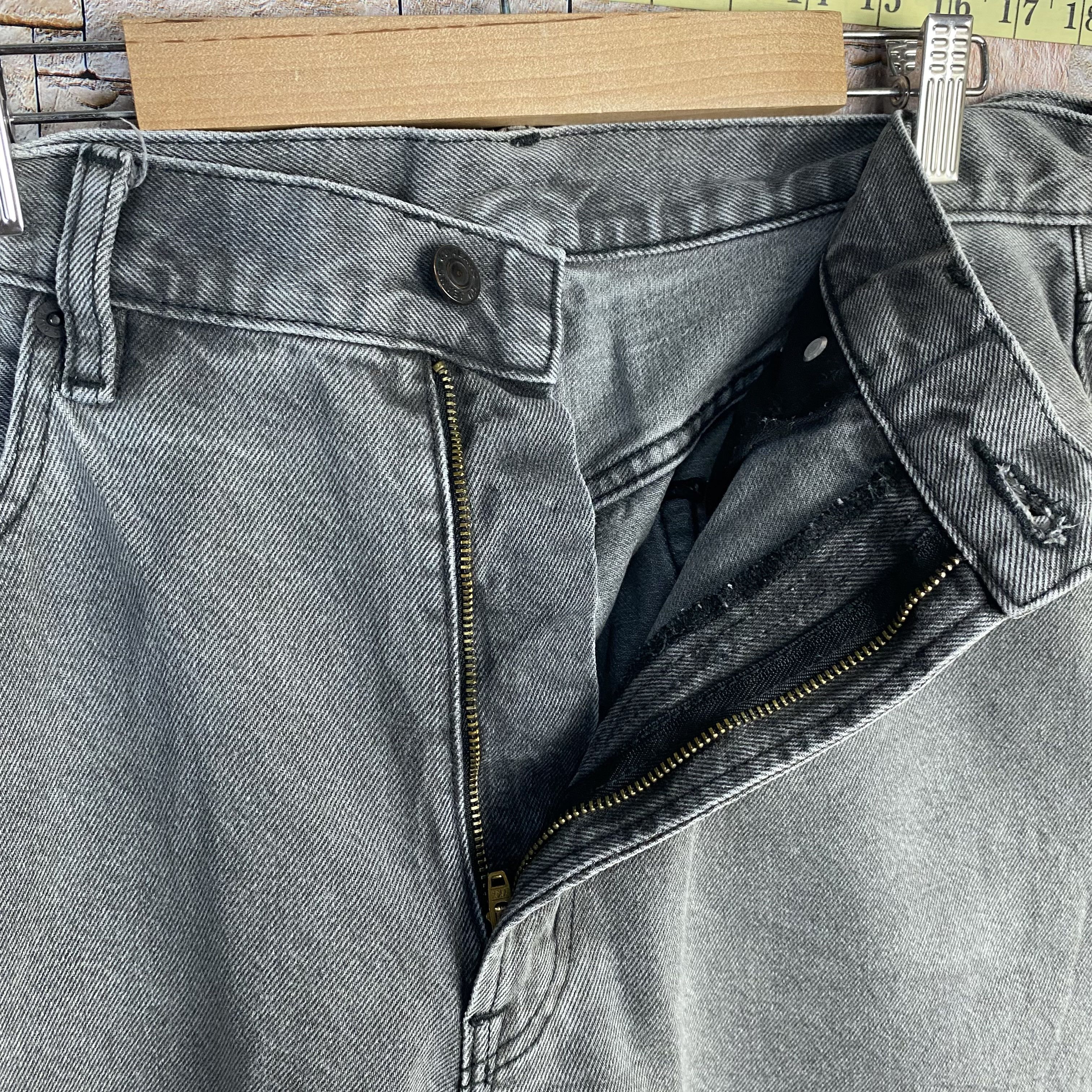 Japanese Brand GU japan grey Denim vintage Pants #7594 Size US 34 / EU 50 - 12 Thumbnail