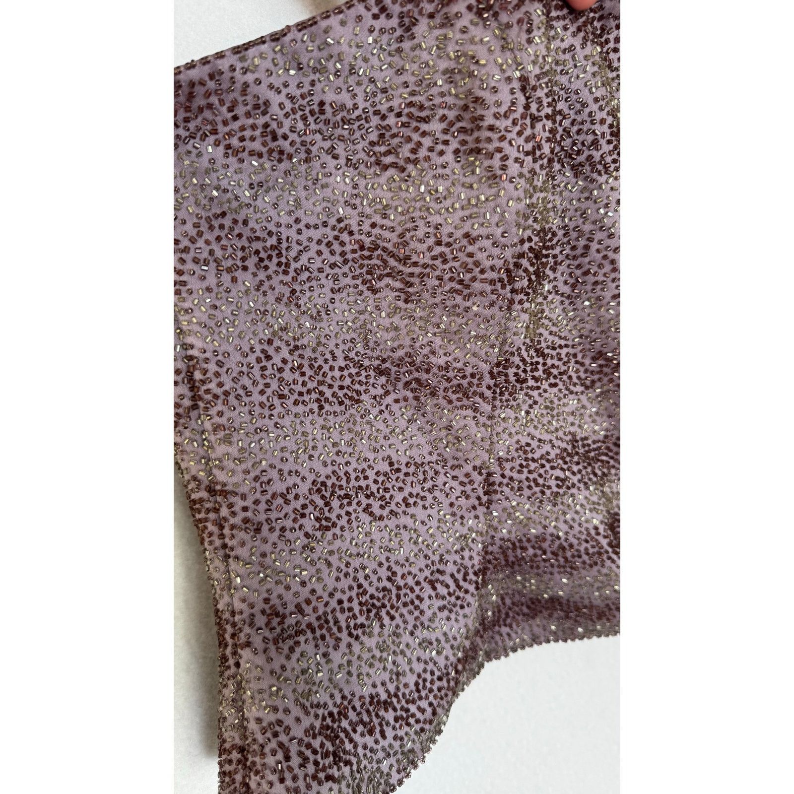 Other Zola Evening David Minka Y2K Beaded Corset Top 14 NWT Size L / US 10 / IT 46 - 15 Thumbnail