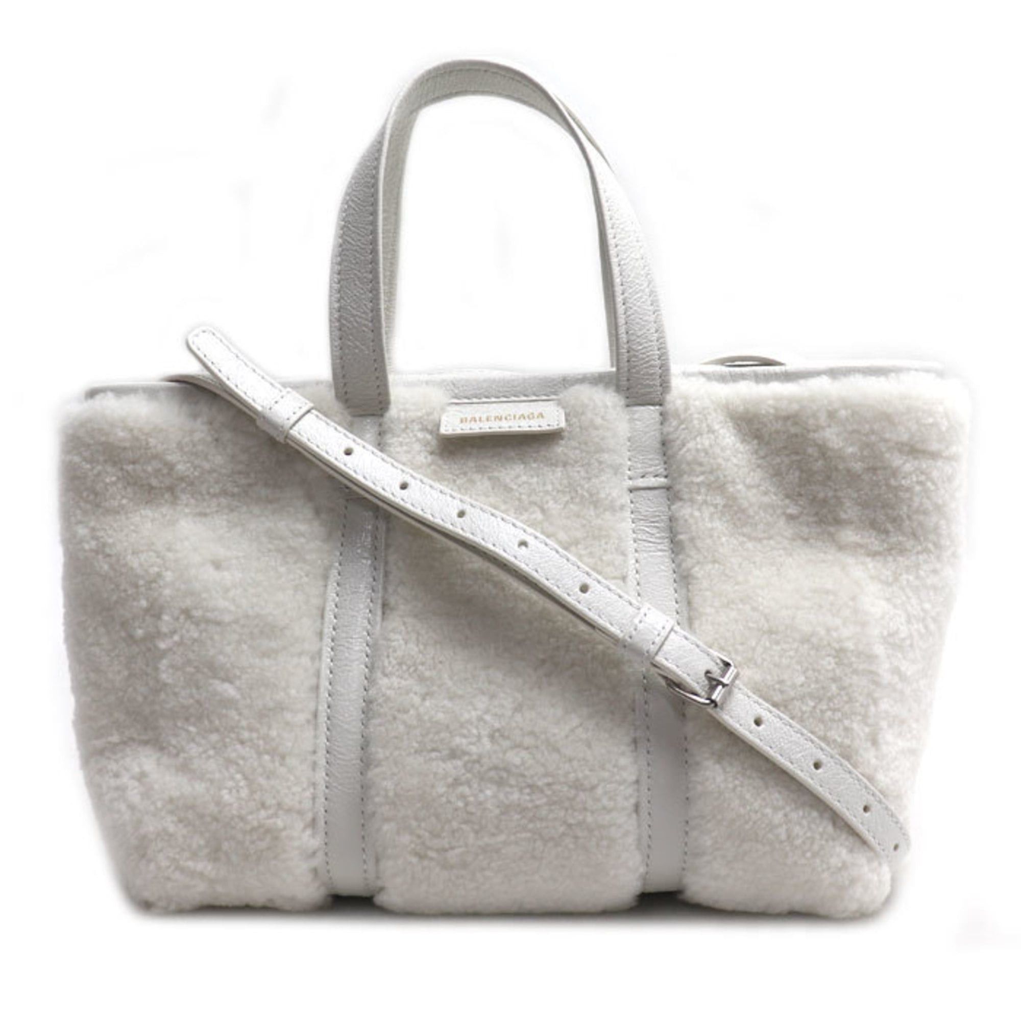 Balenciaga Balenciaga Barbes Small 2-Way Shoulder Bag White 671404 Women's Size ONE SIZE - 1 Thumbnail
