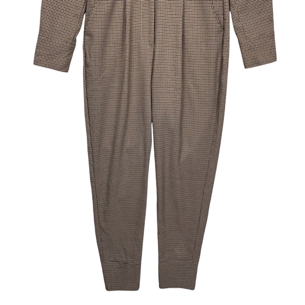 Japanese Brand LIBJOIE Houndstooth Pattern Jumpsuit Coverall #2867-C129 Size 28" / US 6 / IT 42 - 8 Thumbnail