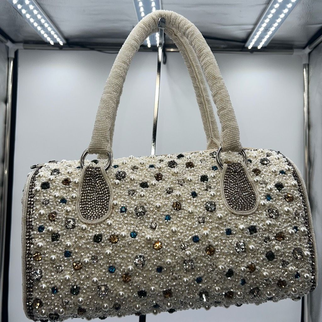Vintage Vintage Addiction From a Distant Time Fully Beaded and Prong Set Rhinestone Bag Size ONE SIZE - 1 Thumbnail