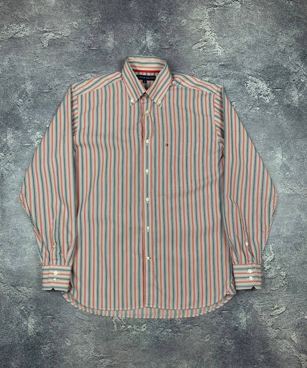 Tommy Hilfiger Tommy Hilfiger Mens Multicolor Striped Regular Fit Size US S / EU 44-46 / 1 - 1 Thumbnail