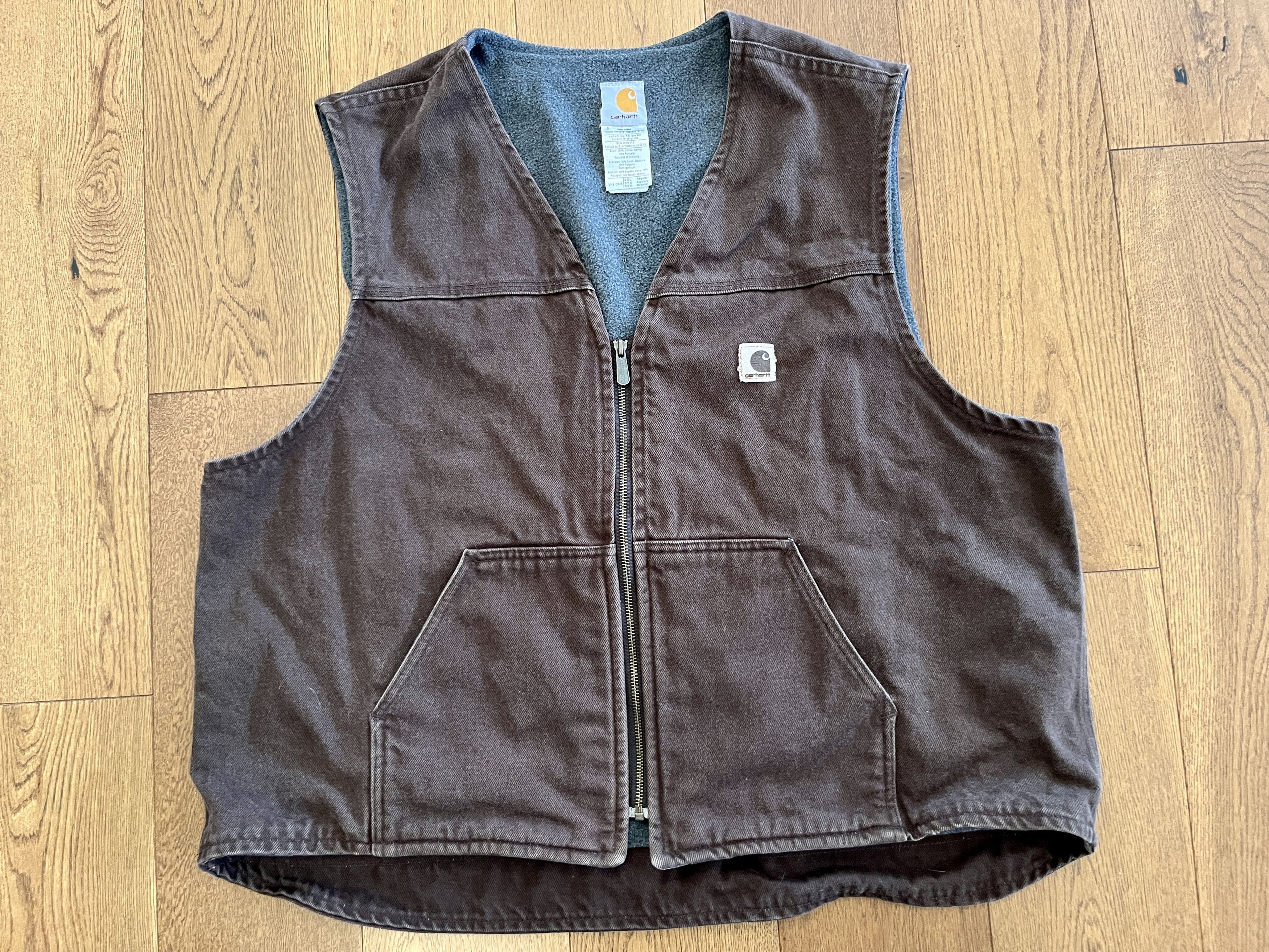 Carhartt Vintage Carhartt USA Made V19 Brown Sandstone Vest 3XL Size US XXL / EU 58 / 5 - 1 Thumbnail