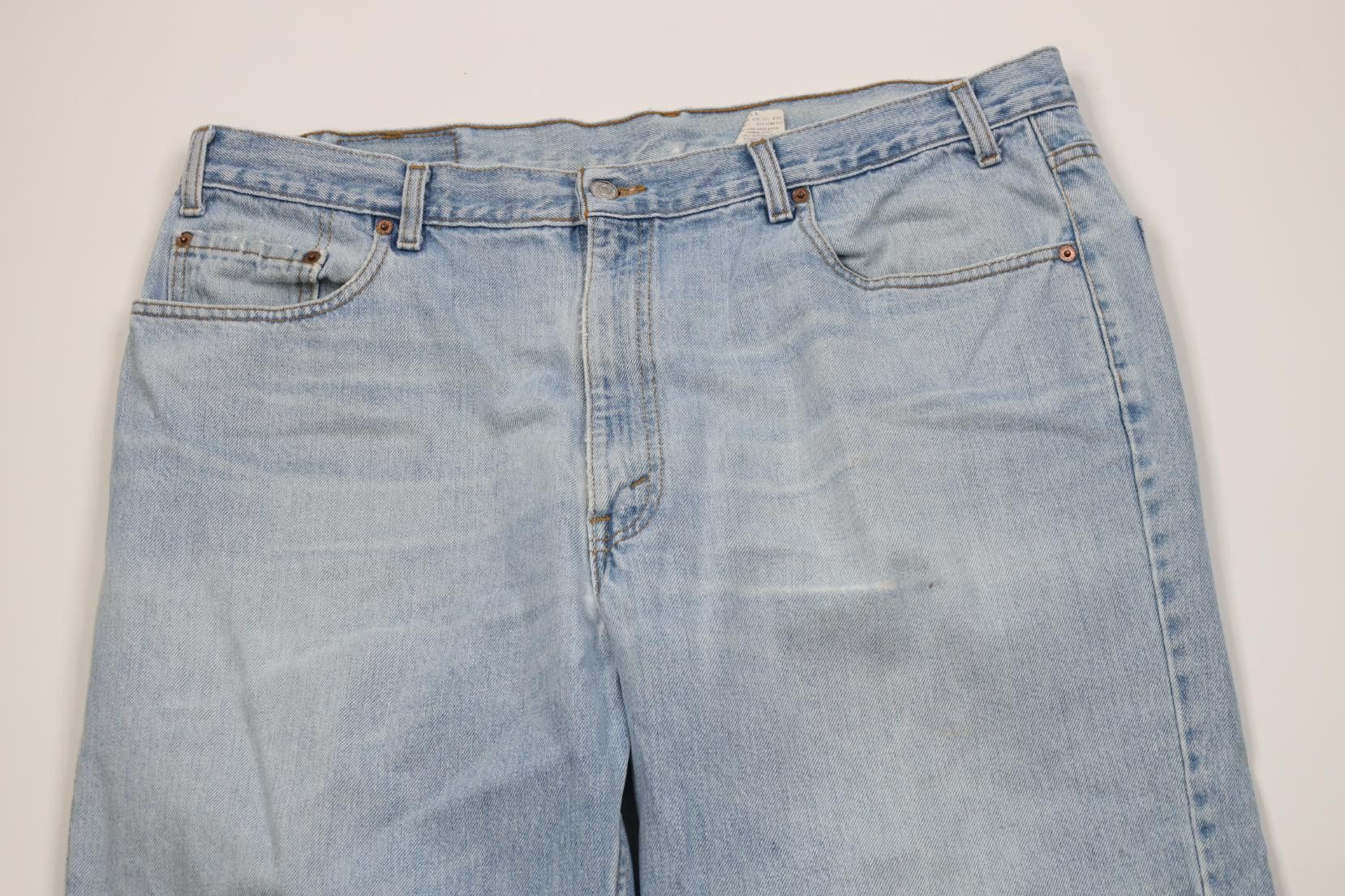 Levi's Vintage 90s Levis 550 Relaxed Fit Denim Jeans Blue Cotton Size US 42 / EU 58 - 2 Thumbnail