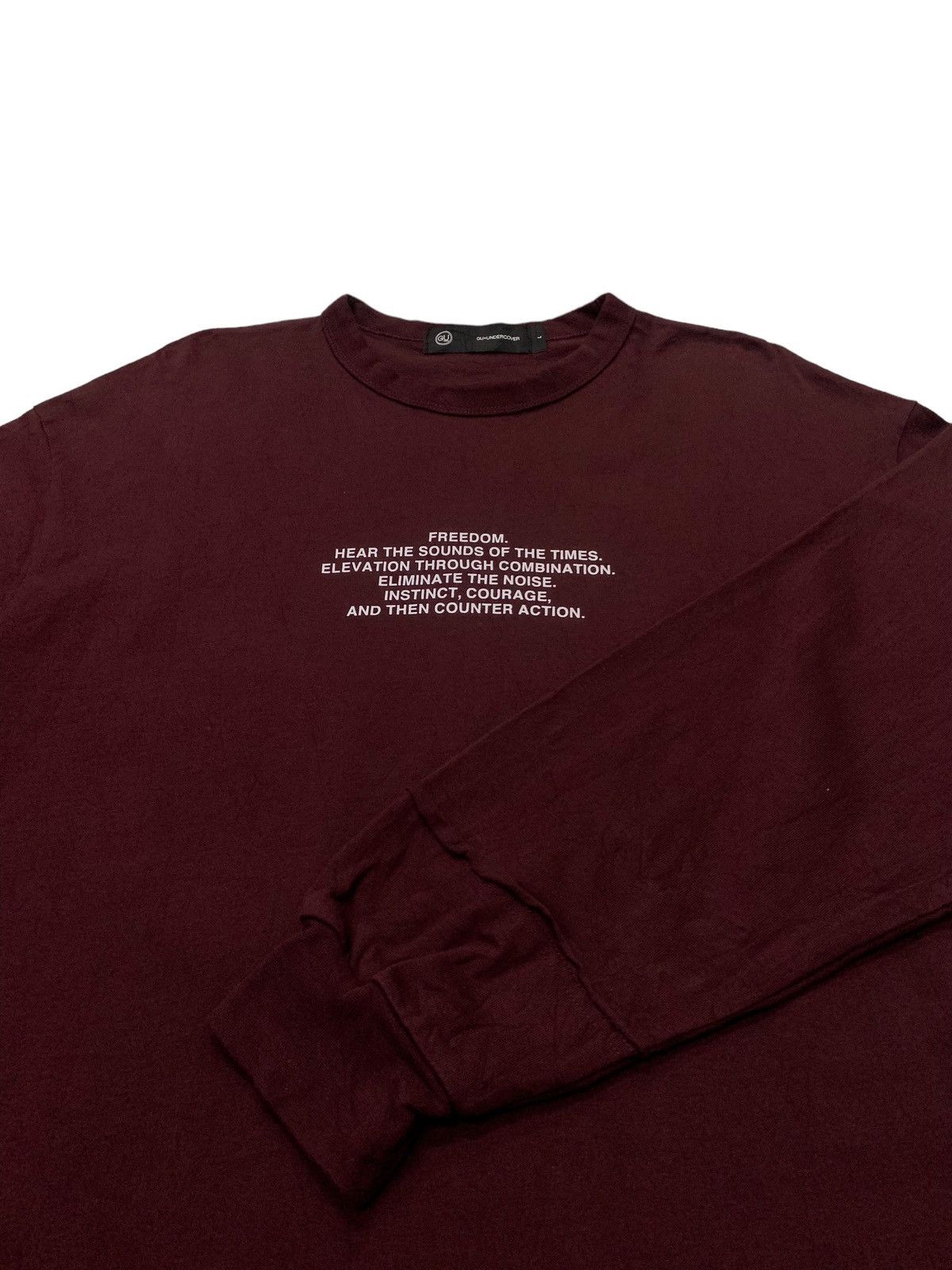 GU × Jun Takahashi × Undercover Undercover GU Freedom Of Noice Poem Long Sleeve Tees Size US L / EU 52-54 / 3 - 3 Thumbnail