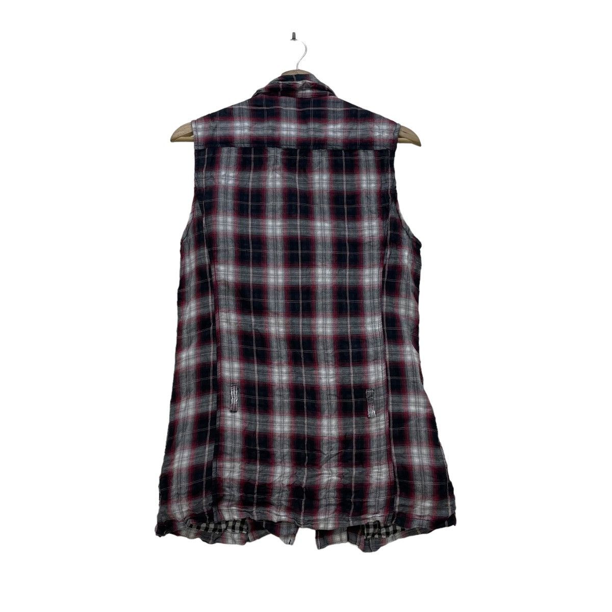 14th Addiction Japanese Brand Slipping And Sliding Tartan Sleeve Less Punk Size M / US 6-8 / IT 42-44 - 2 Thumbnail