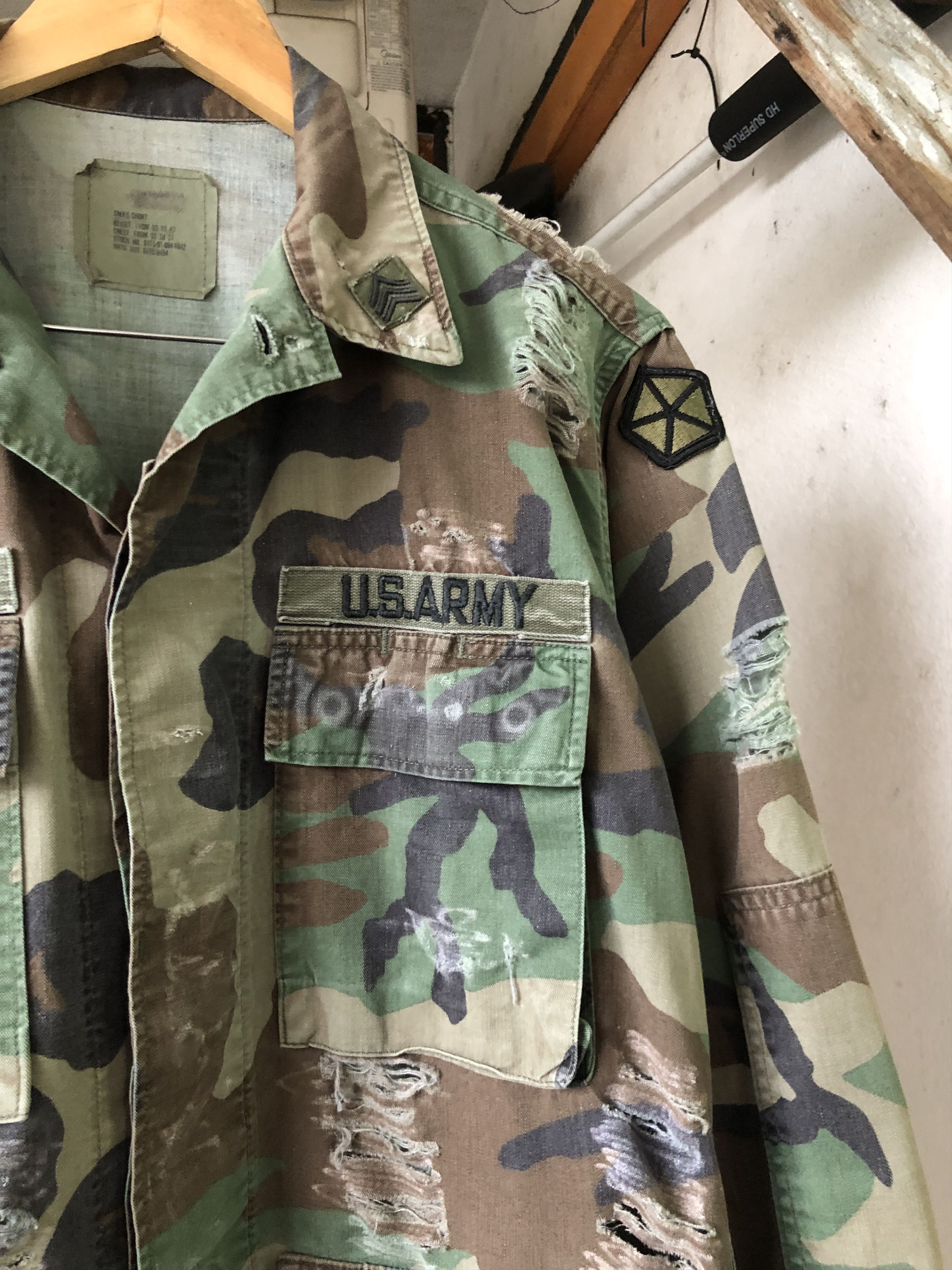 Vintage Vintage Us Army x Orion Band Distressed Army Jacket Size US M / EU 48-50 / 2 - 4 Thumbnail
