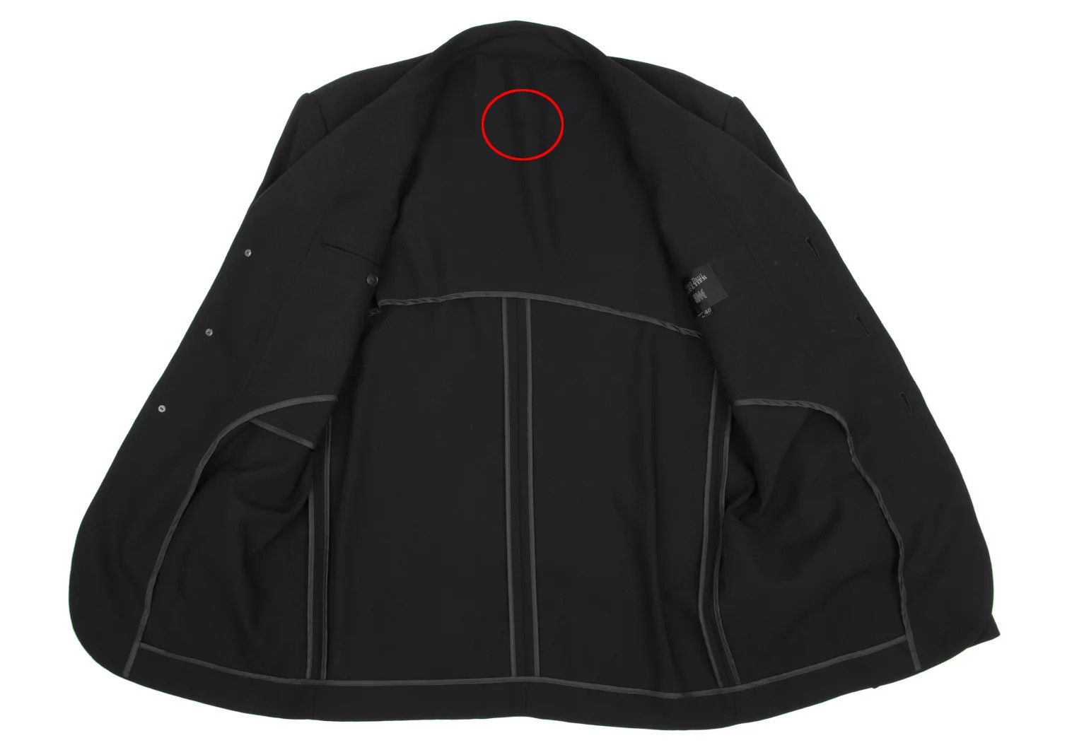 Jean Paul Gaultier Wool Lapel Design Fly Front Jacket in Black Size 48 Size US M / EU 48-50 / 2 - 10 Thumbnail