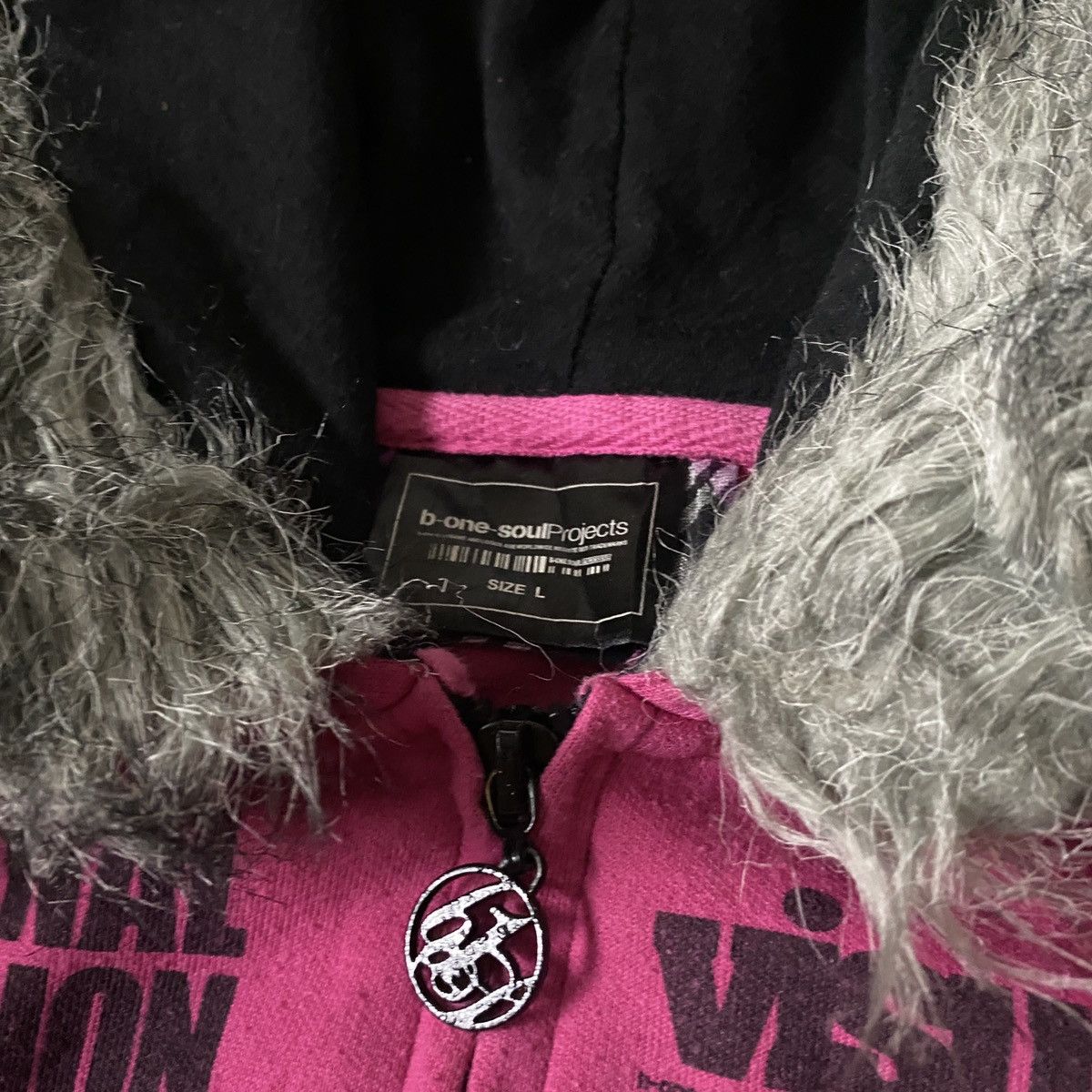 If Six Was Nine 2000's BOneSoul Fur Hoodie Poem Lgb Style Size US L / EU 52-54 / 3 - 6 Thumbnail