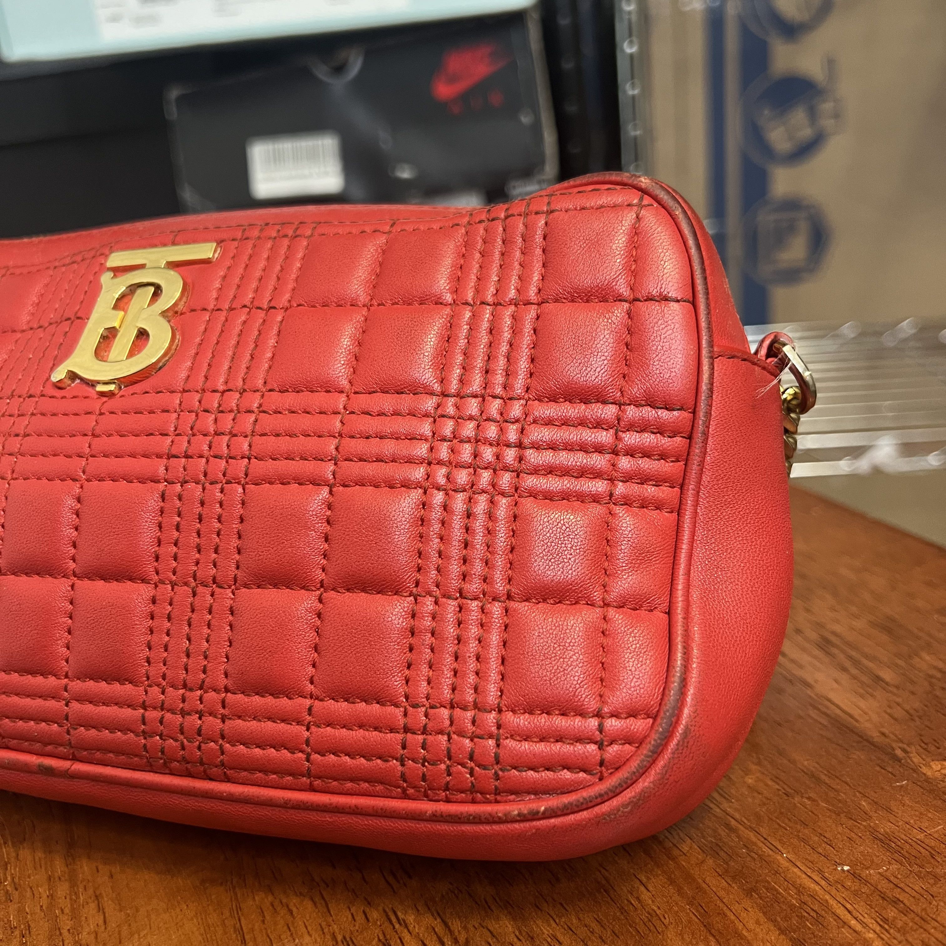 Burberry Burberry Lola Quilted Camera Bag Red Size ONE SIZE - 5 Thumbnail