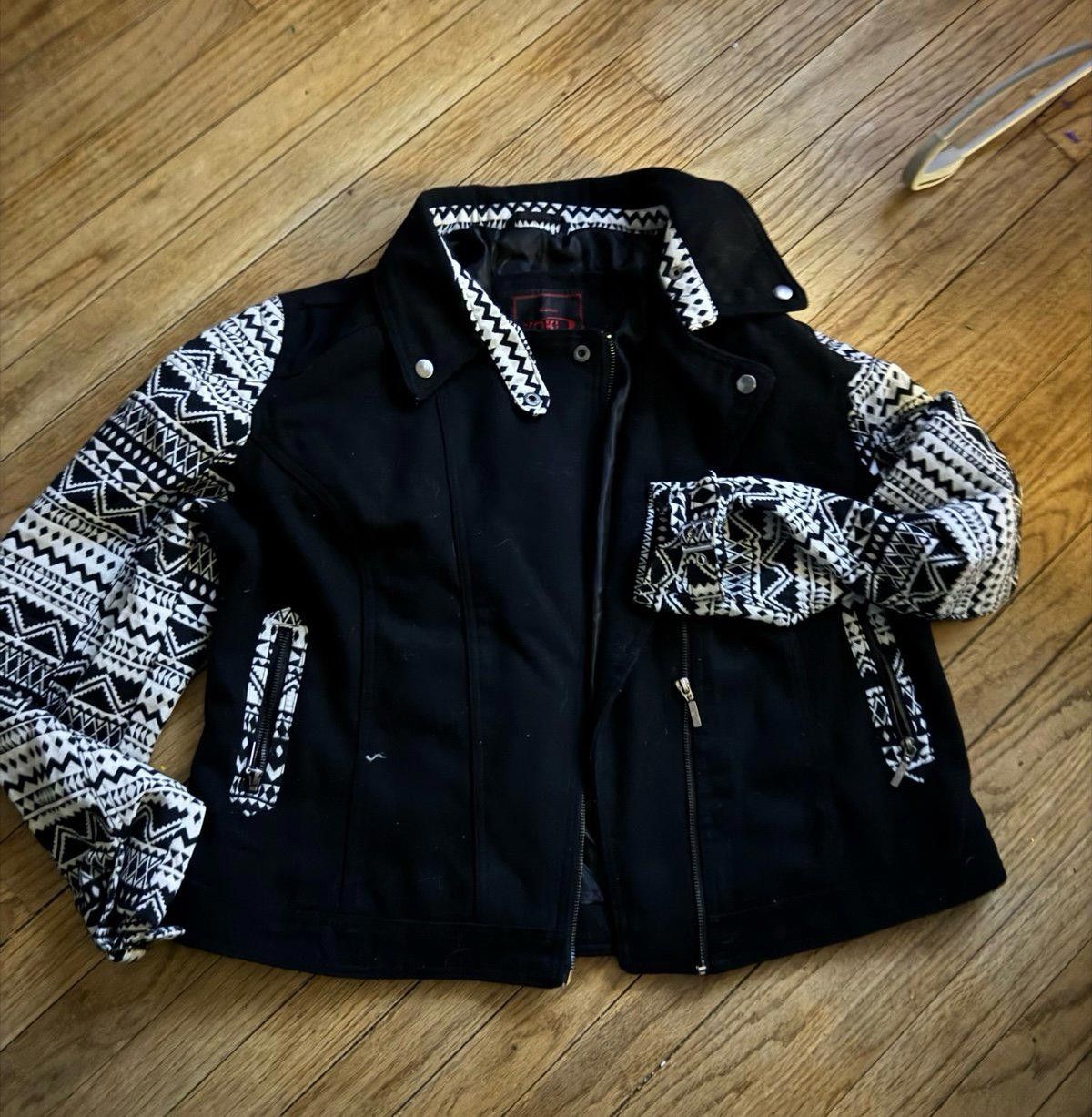 Gene Par Yukio Mishiba Yoki Moto Jacket Size L Tribal Aztec Size M / US 6-8 / IT 42-44 - 1 Thumbnail