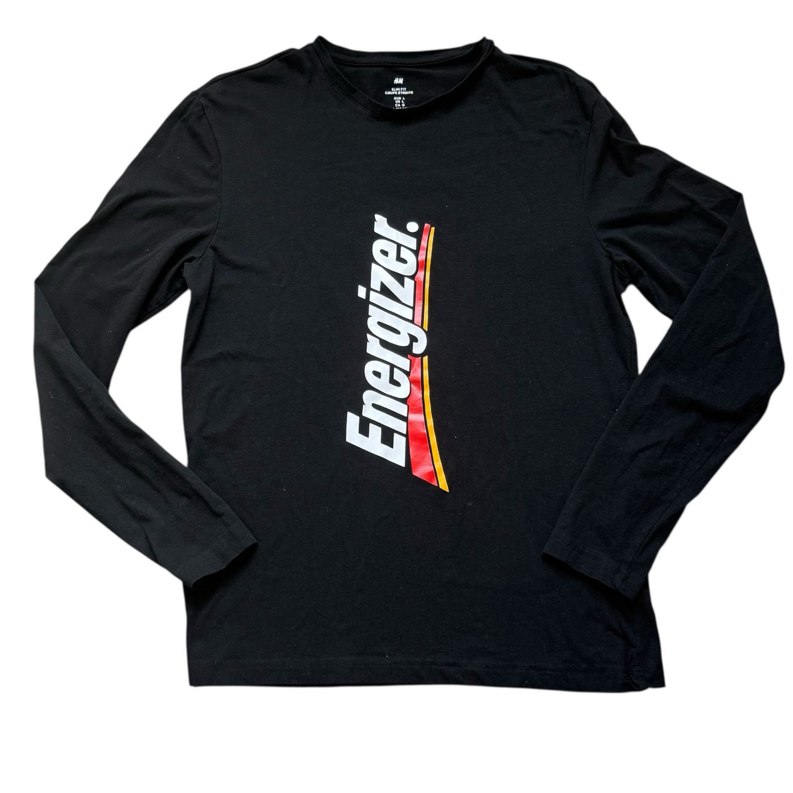 H&M Men's L H&M Black Long Sleeve Energizer Tee Shirt Costume Size US L / EU 52-54 / 3 - 1 Thumbnail