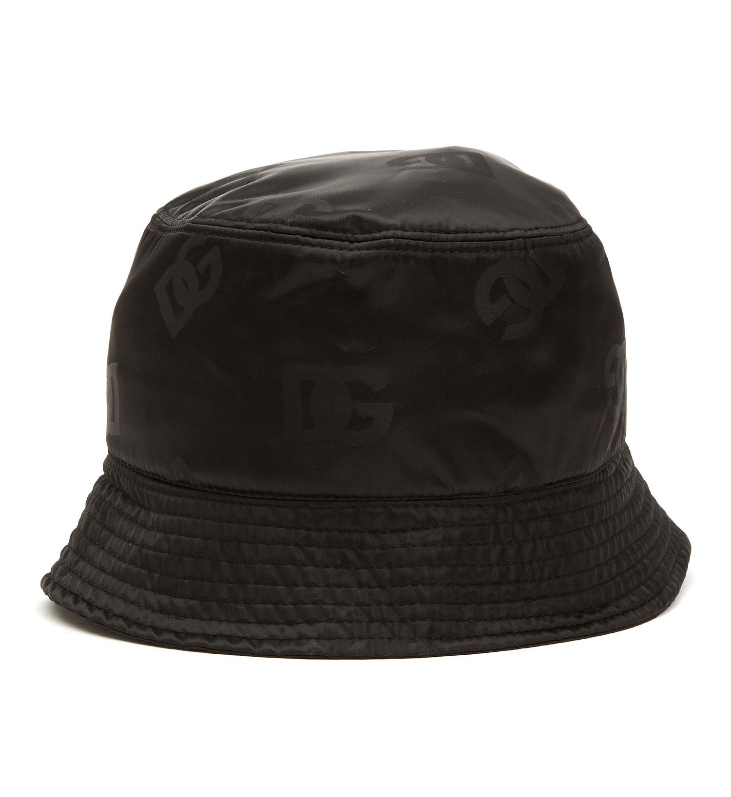Dolce & Gabbana DOLCE & GABBANA black DG logo print nylon bucket hat Large Size ONE SIZE - 1 Thumbnail