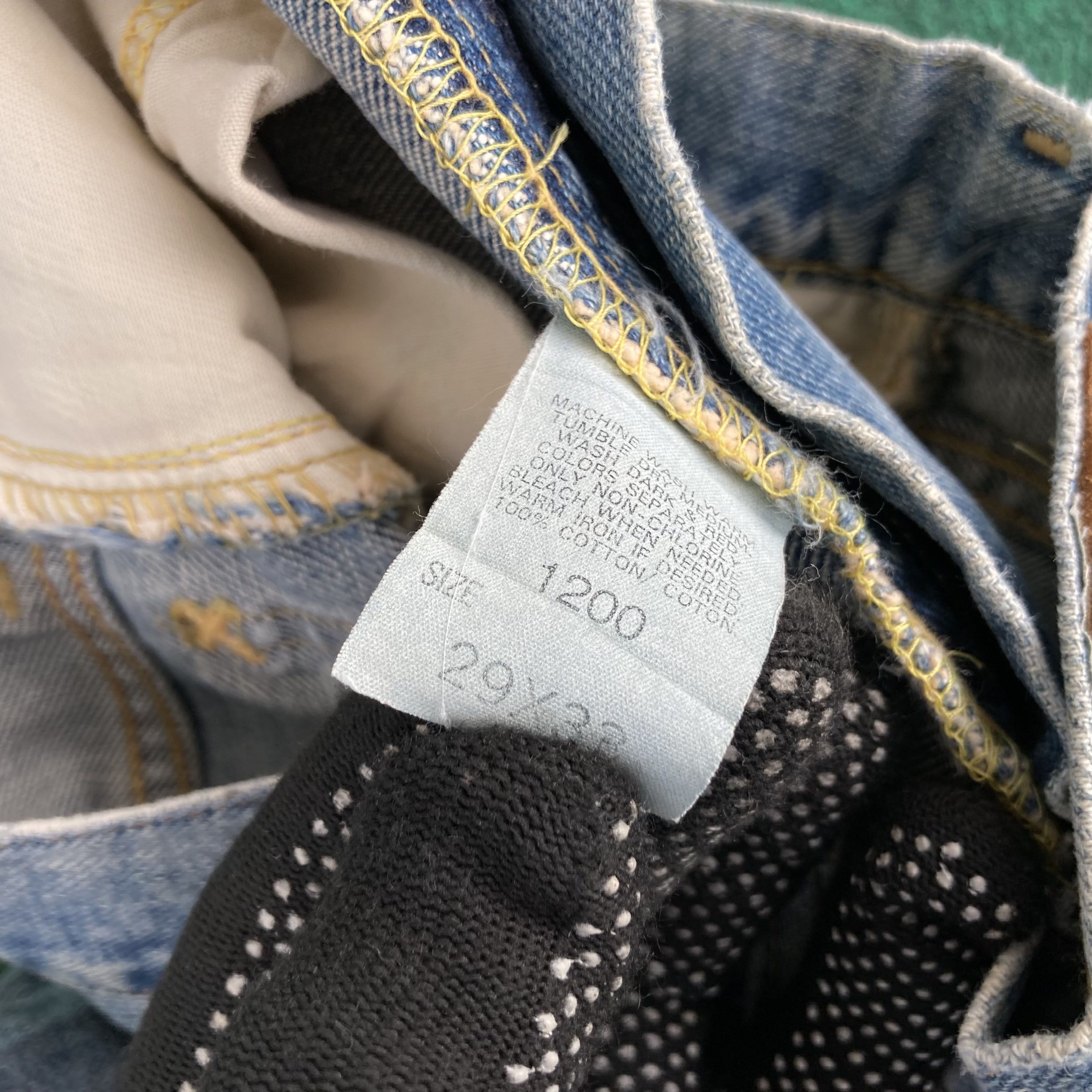 Japanese Brand Vtg Lee Rider Faded Japan Ripped Selvedge Redline Jeans Size US 29 - 7 Thumbnail