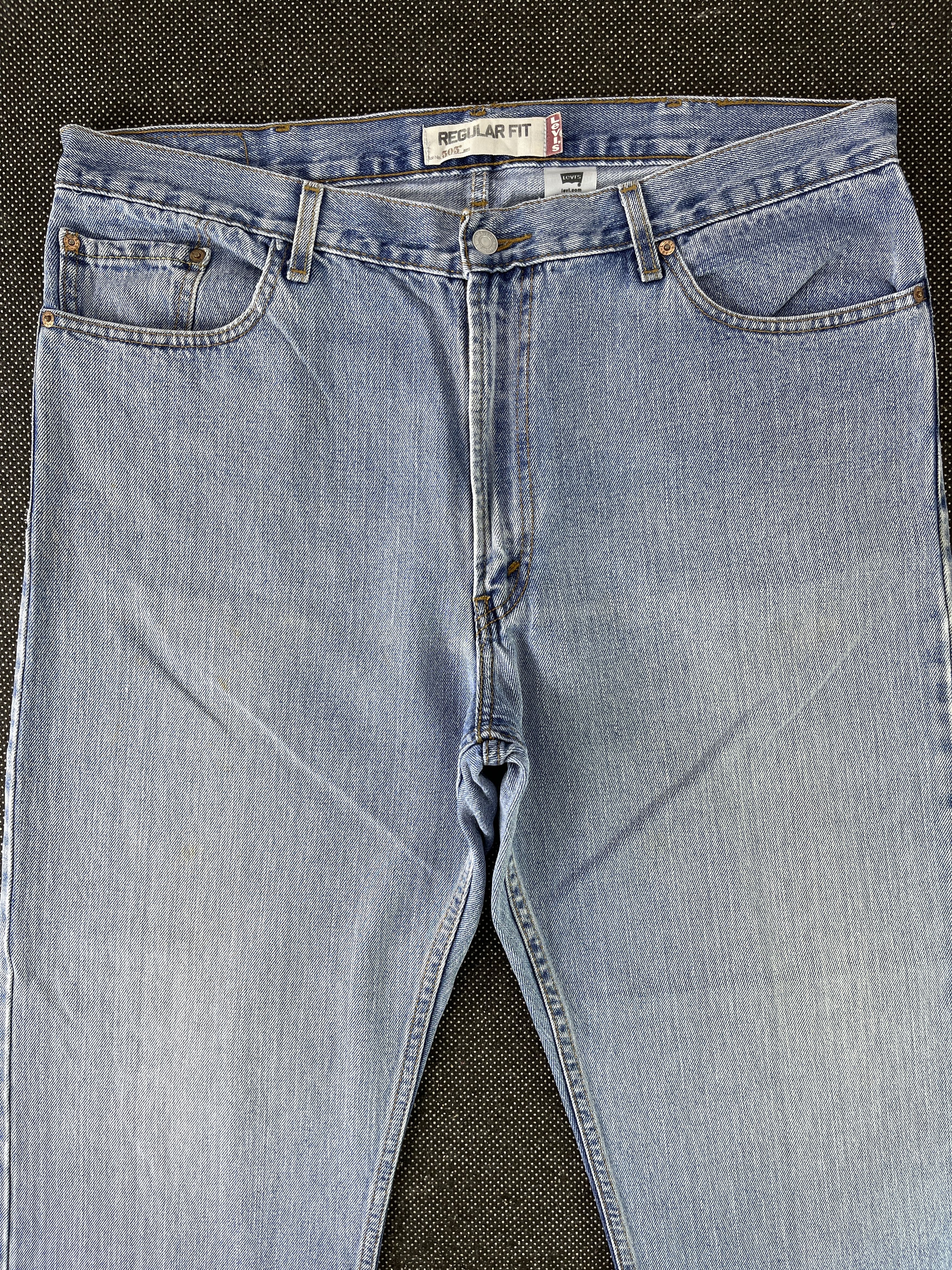 Levi's Vintage Levis 505 Regular Fit Jeans - J362 Size US 40 / EU 56 - 3 Thumbnail