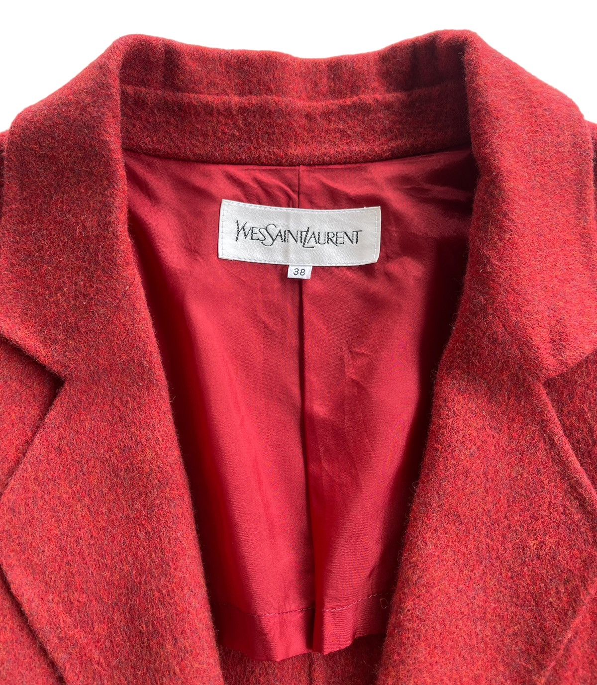 Yves Saint Laurent YSL Wool Women Coat (Size 38) Size M / US 6-8 / IT 42-44 - 6 Thumbnail