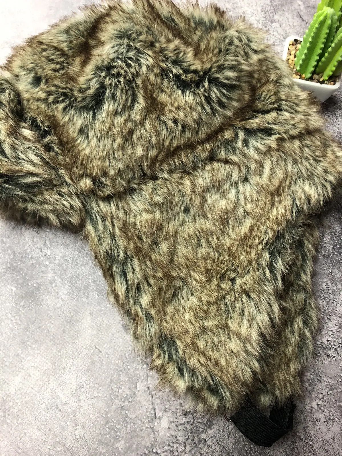 Vintage USHANKA Trapper Full Mohair Fleece Avantgarde Streetwear Hat Size ONE SIZE - 2 Thumbnail