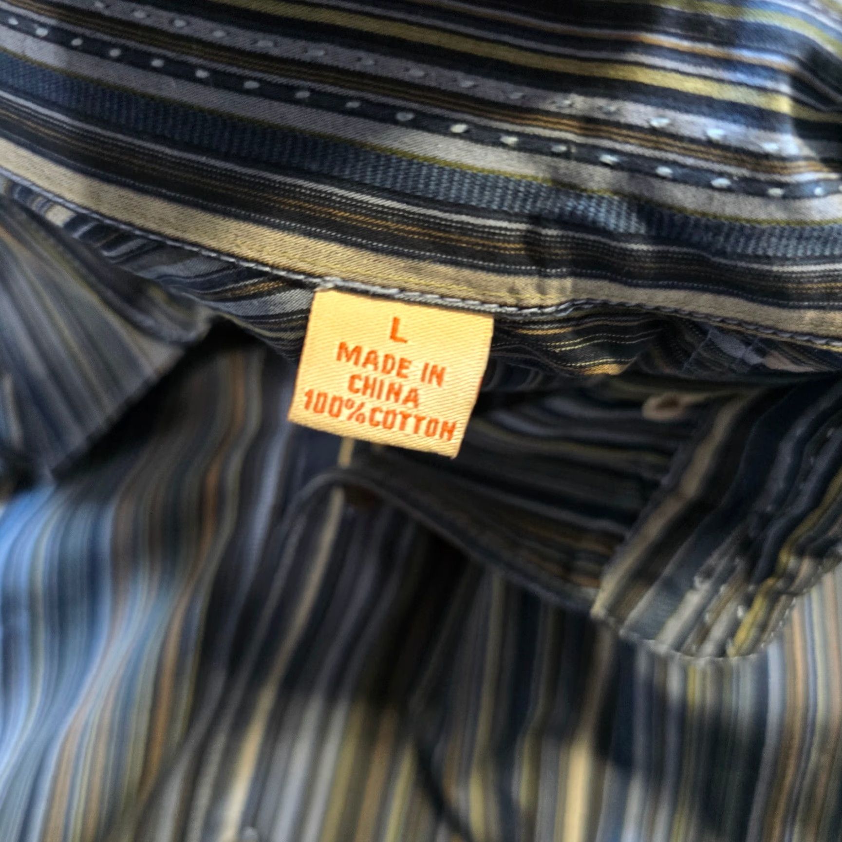Tommy Bahama Tommy Bahama Shirt Mens Size Large Blue Striped Button Long Sleeve Casual Career Shirt Size US L / EU 52-54 / 3 - 5 Thumbnail