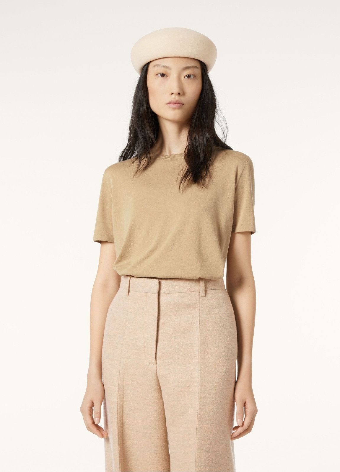 Loro Piana o1srvl11e0526 FAM7984 Angera Crewneck T-Shirt in Beige Size L / US 10 / IT 46 - 3 Thumbnail