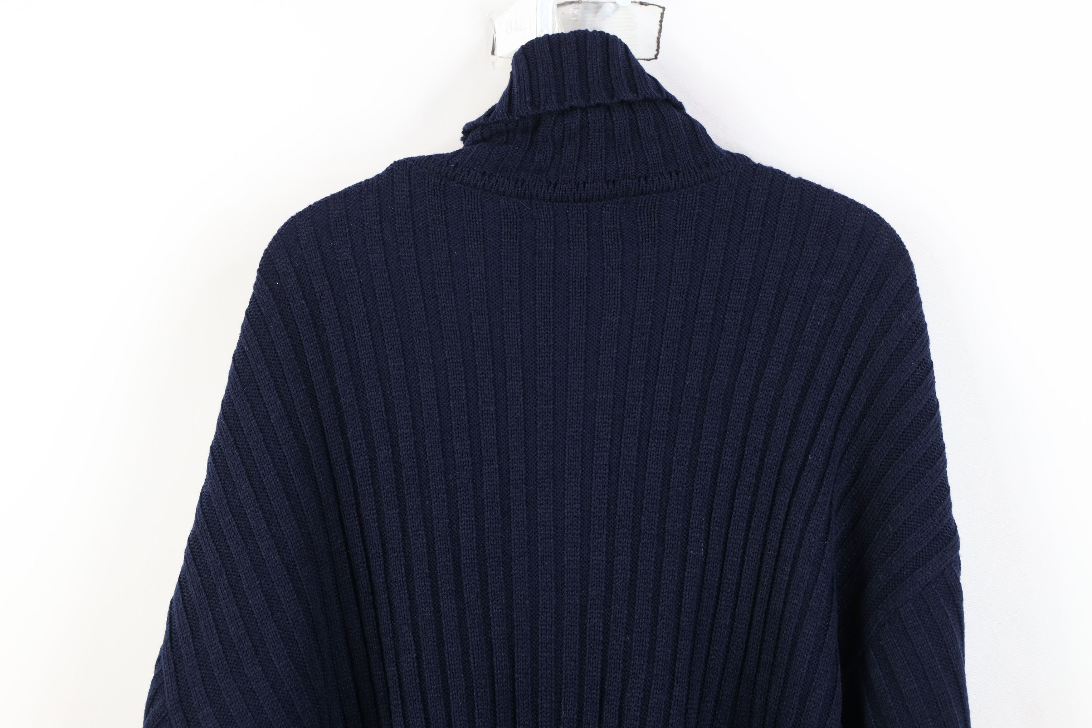 Vintage Deadstock Vintage 90s Y2K Streetwear Knit Turtleneck Sweater Size US L / EU 52-54 / 3 - 11 Thumbnail