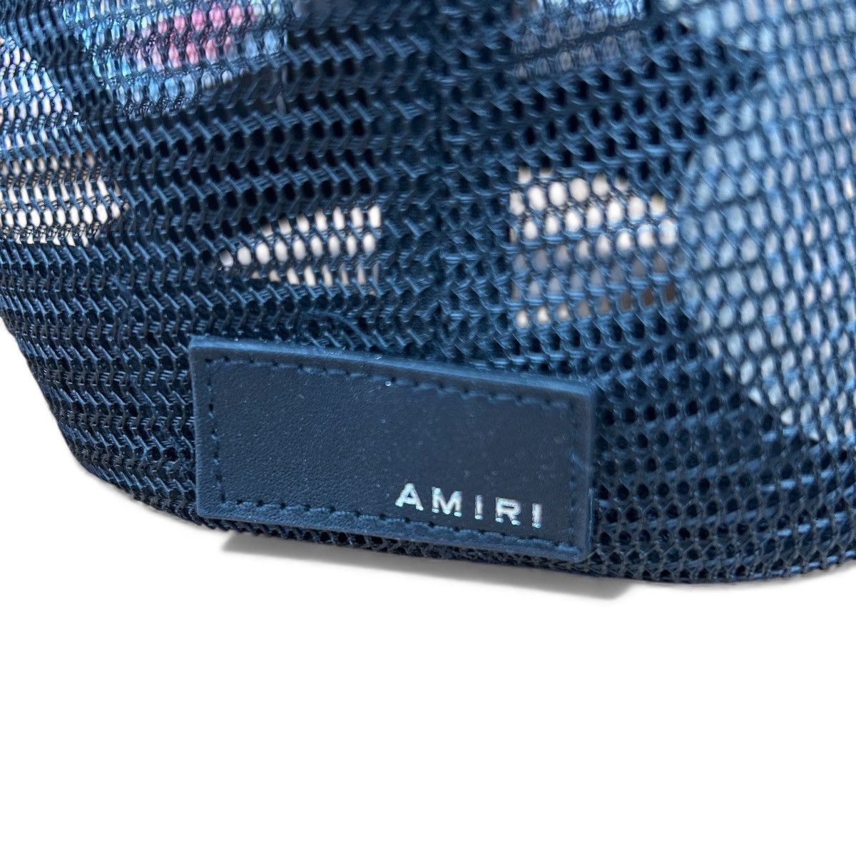 Amiri Amiri MA Logo Trucker Hat Black/Blue Size ONE SIZE - 2 Thumbnail