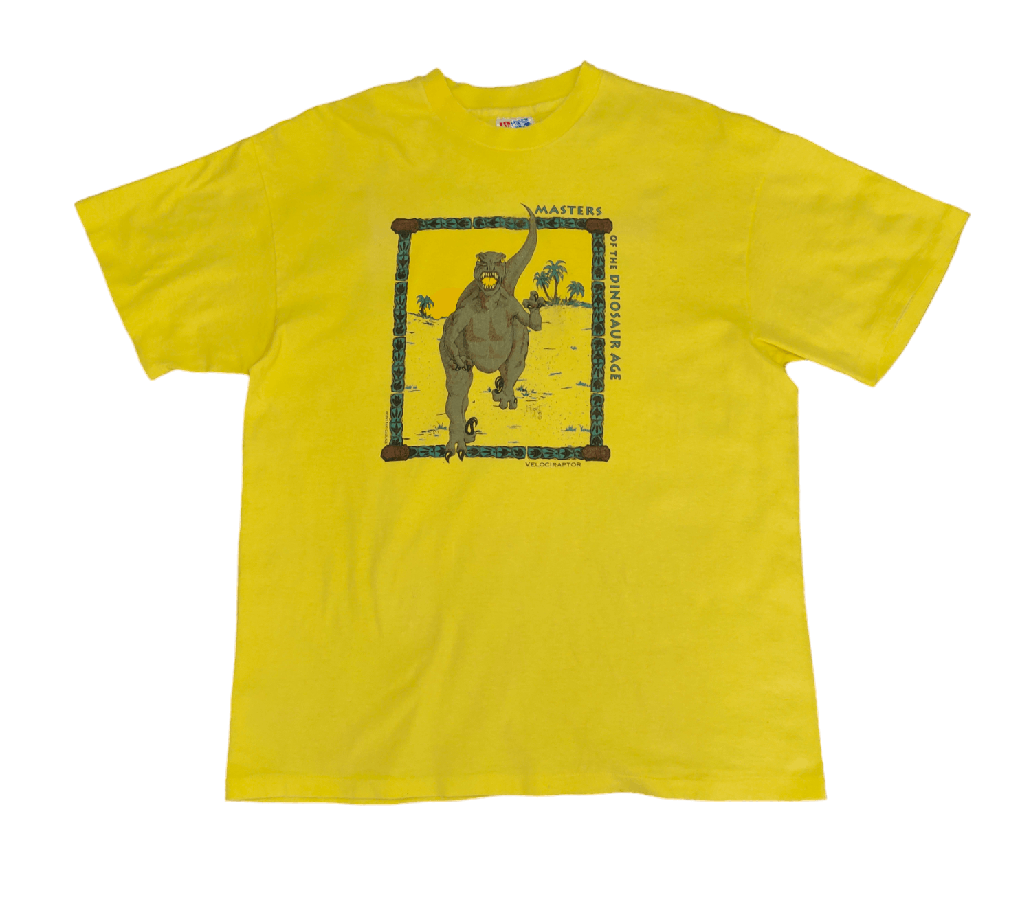 Vintage Vintage 90s Dinosaur Velociraptor T-Shirt Size US L / EU 52-54 / 3 - 1 Thumbnail