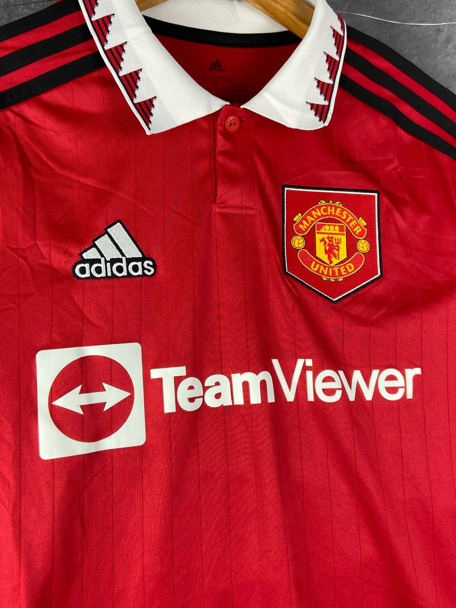 Adidas : Adidas Manchester United jersey red football soccer kit Size US S / EU 44-46 / 1 - 4 Thumbnail