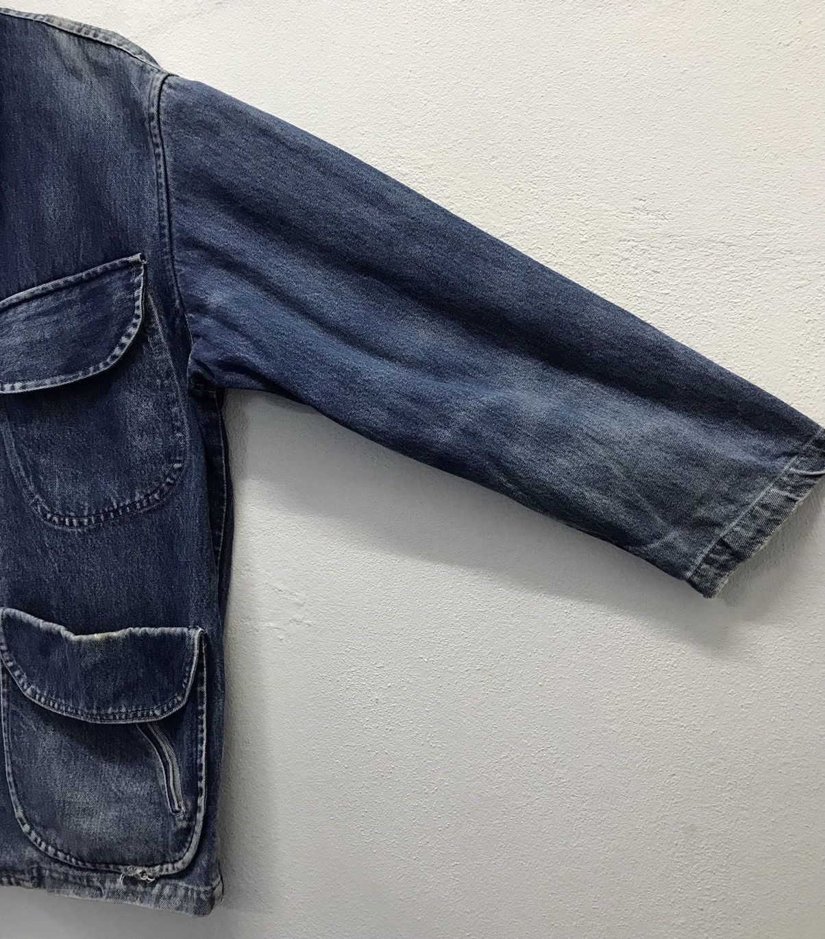 Japanese Brand Vintage Demob Men Denim Jacket Size US XL / EU 56 / 4 - 4 Thumbnail