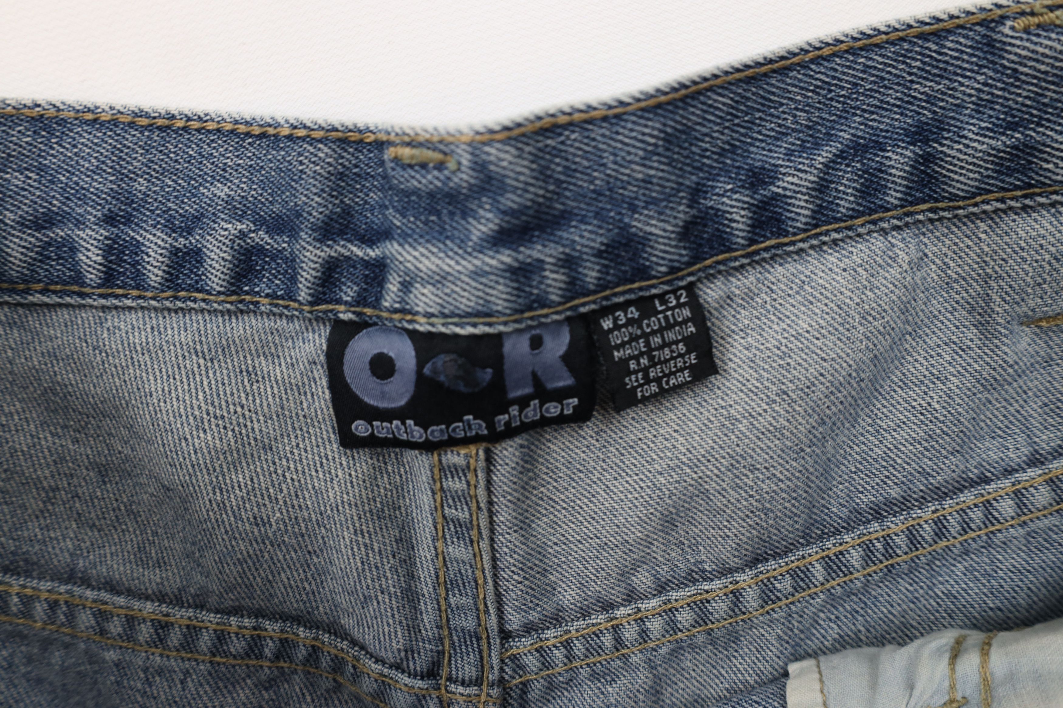 Vintage Vintage 90s Y2K Streetwear Wide Leg Skateboard Denim Jeans Size US 34 / EU 50 - 9 Thumbnail
