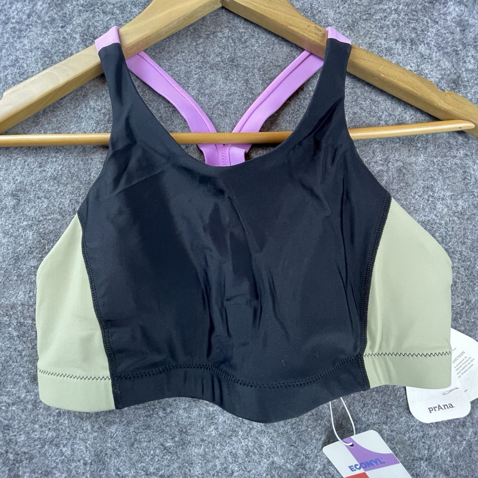 Prana Prana Bikini Top Womens Small Baja Bound Black Color Block Size S / US 4 / IT 40 - 2 Thumbnail
