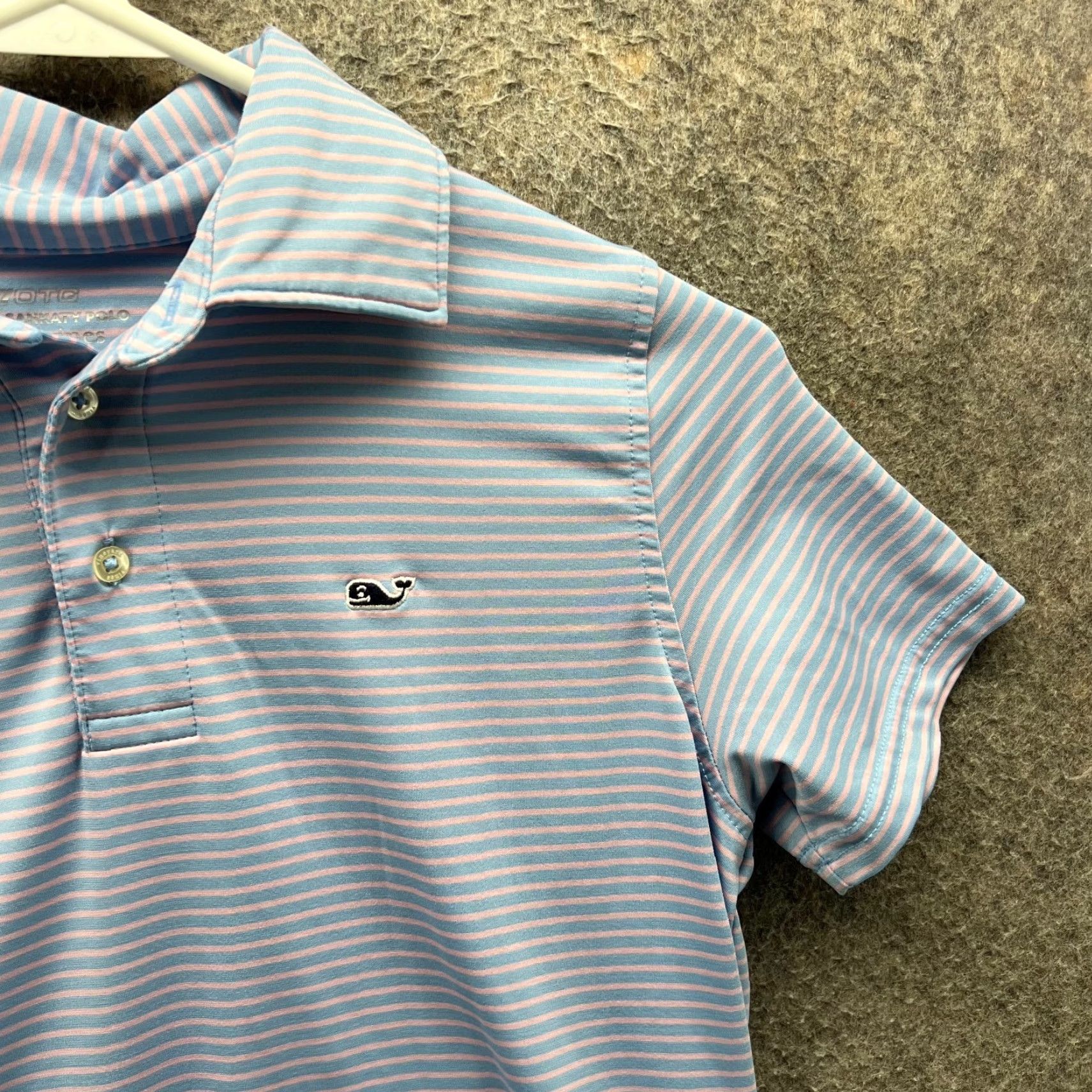 Vineyard Vines Vineyard Vines Polo Shirt Womens Medium Blue Stripes Sankaty OTG On The Go Polo Shirt Womens Medium Blue Stripes Sankaty OTG On The Go Size M / US 6-8 / IT 42-44 - 6 Thumbnail