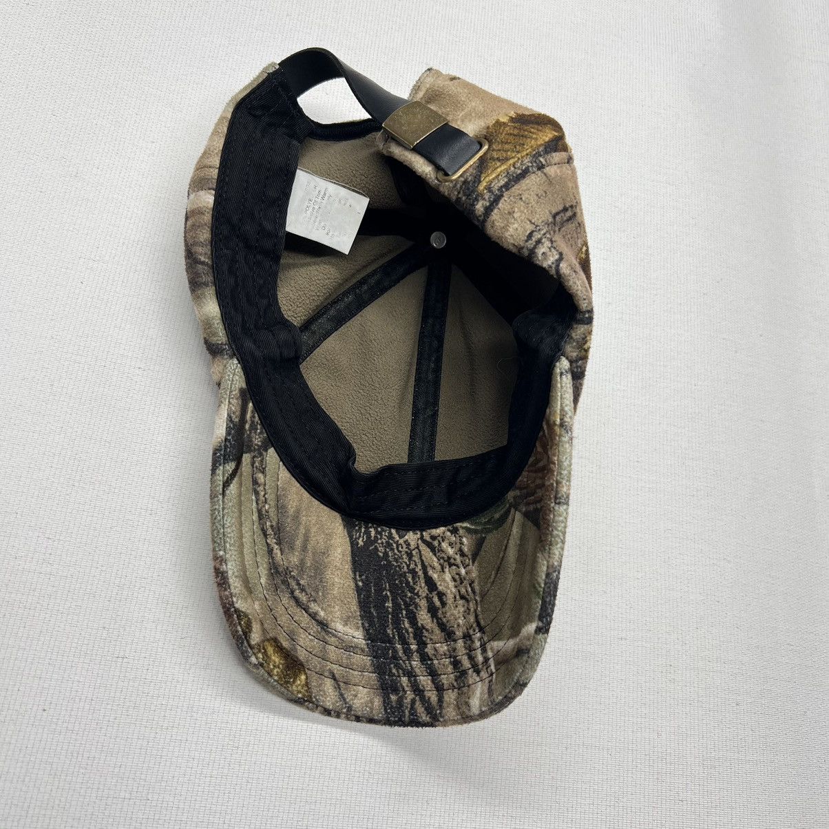 Realtree × Vintage Real Tree Hat Cap Rivers West Fleece Hunting Strap Back Size ONE SIZE - 9 Thumbnail
