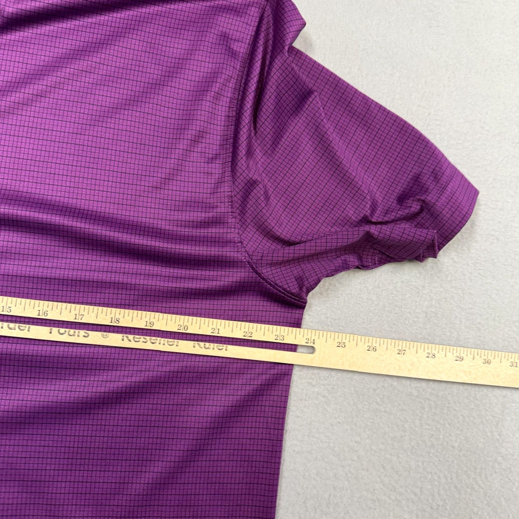 Cutter & Buck Cutter & Buck Polo Shirt Mens L Purple Check CB DryTec Golf Polo Shirt Men L Purple Check 90s? Size US L / EU 52-54 / 3 - 5 Thumbnail