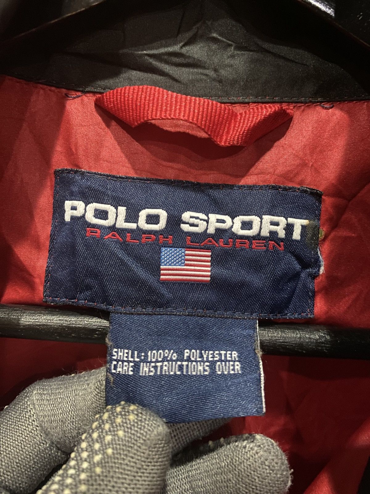 Ralph Lauren Sport Vintage Polo Sport Ralph Lauren Red Windbreaker Jacket 90s Size US L / EU 52-54 / 3 - 6 Thumbnail