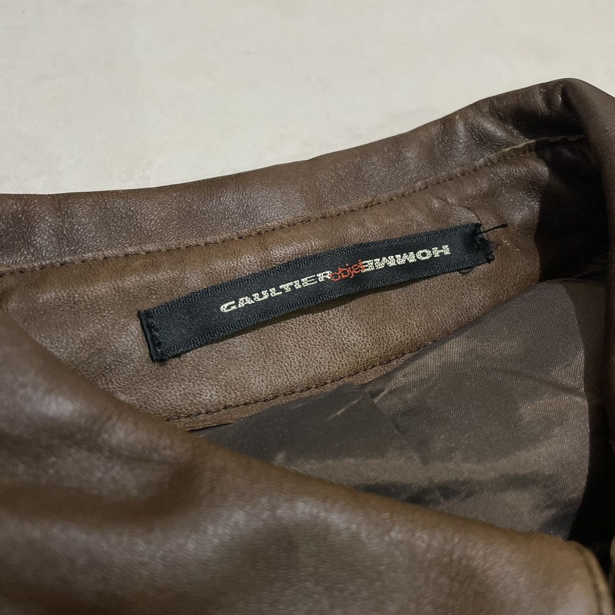 Jean Paul Gaultier Jean Paul Gaultier Belted Leather Jacket Size US L / EU 52-54 / 3 - 5 Thumbnail