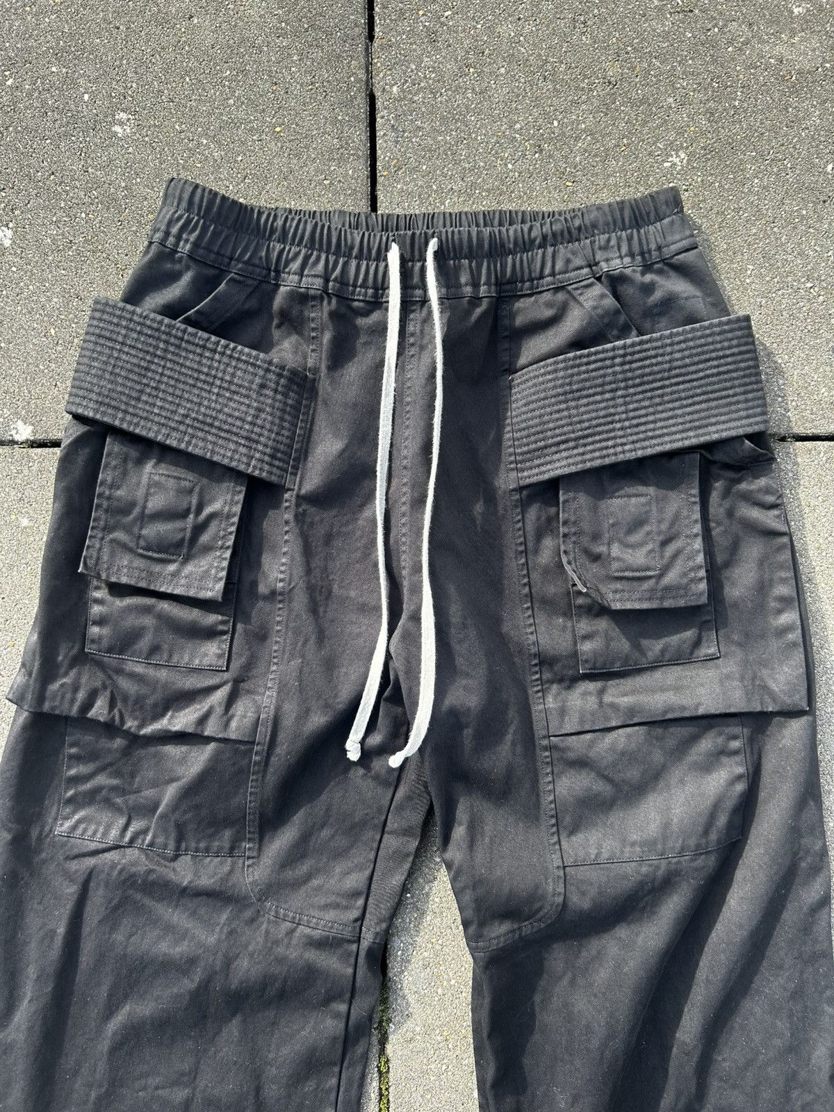 Rick Owens Drkshdw Rick Owens Creatch Straight-Leg Drawstring Cargo Trousers Size US 42 / EU 58 - 4 Thumbnail