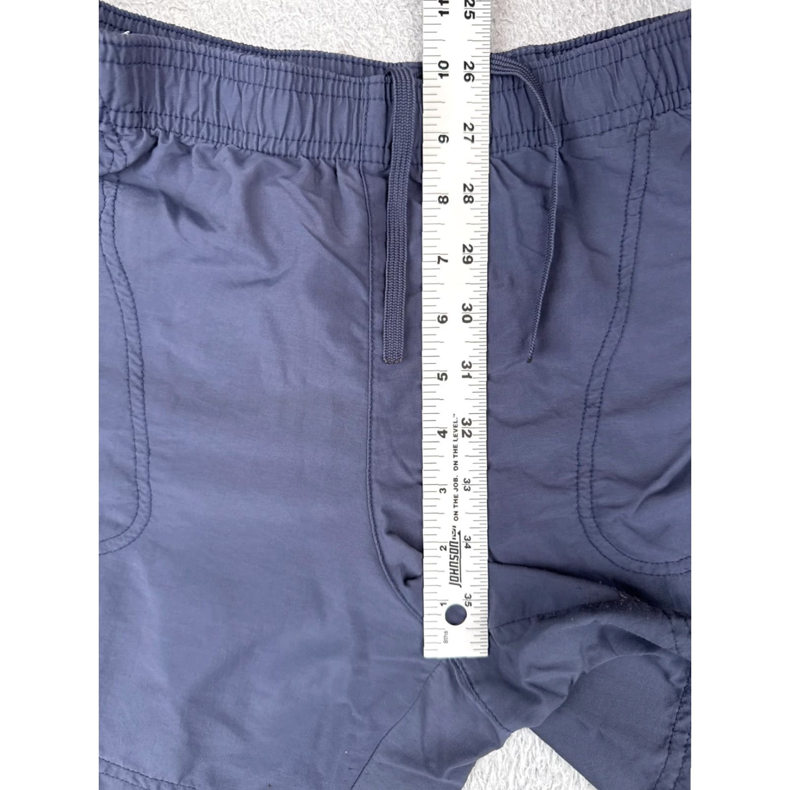 Vintage Columbia Shorts Women Medium Blue Elastic Waist 100% Nylon Gym Run Sports Size 32" / US 10 / IT 46 - 7 Thumbnail