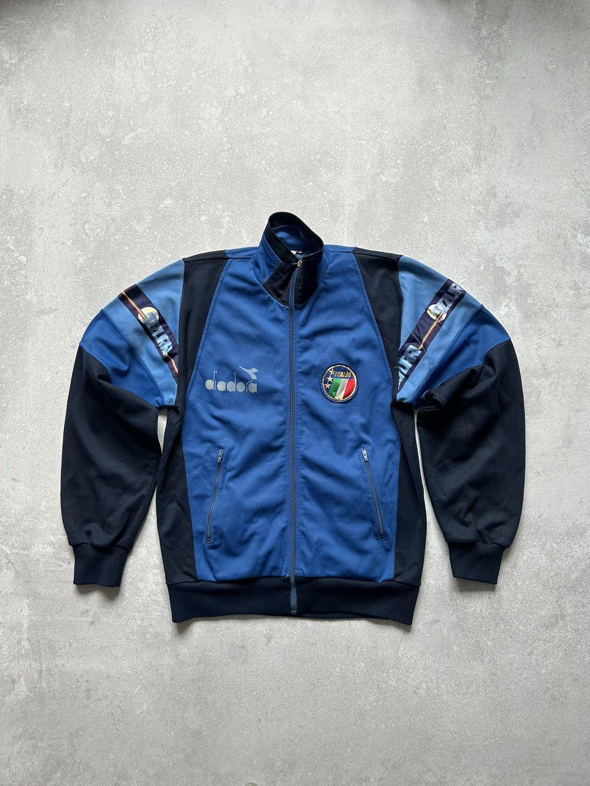 Diadora × Vintage Vintage Italy soccer track jacket size 46 Azzurri Diadora Size US S / EU 44-46 / 1 - 1 Thumbnail
