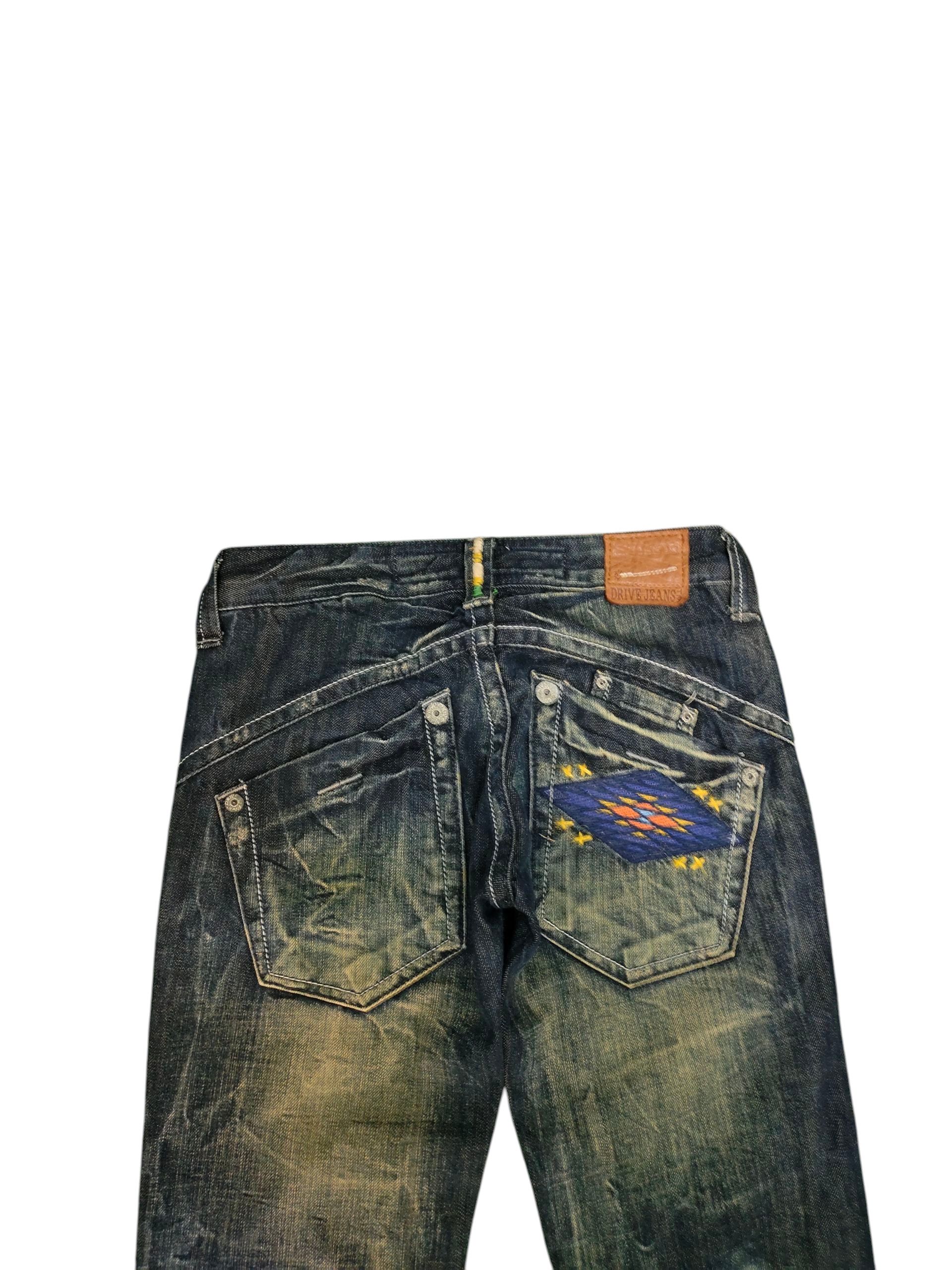 Tornado Mart Flare Jeans Drive Jeans Navajo Embroidered Bootcut Low Rise Size 26" / US 2 / IT 38 - 3 Thumbnail