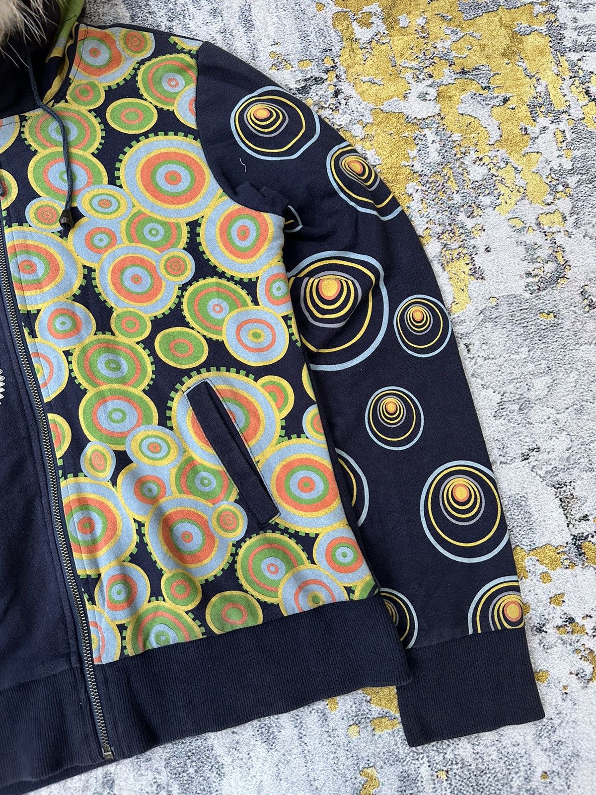 Hysteric Glamour CRAZY FADED VERY NICE DESIGN RICH & FAMOUS IFSIX LGB STYLE Size US M / EU 48-50 / 2 - 5 Thumbnail