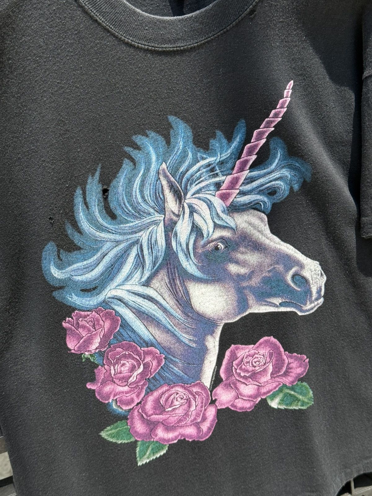 Vintage 💥Vintage American Thunder Elisa unicorn 90s T-shirt Size US L / EU 52-54 / 3 - 3 Thumbnail