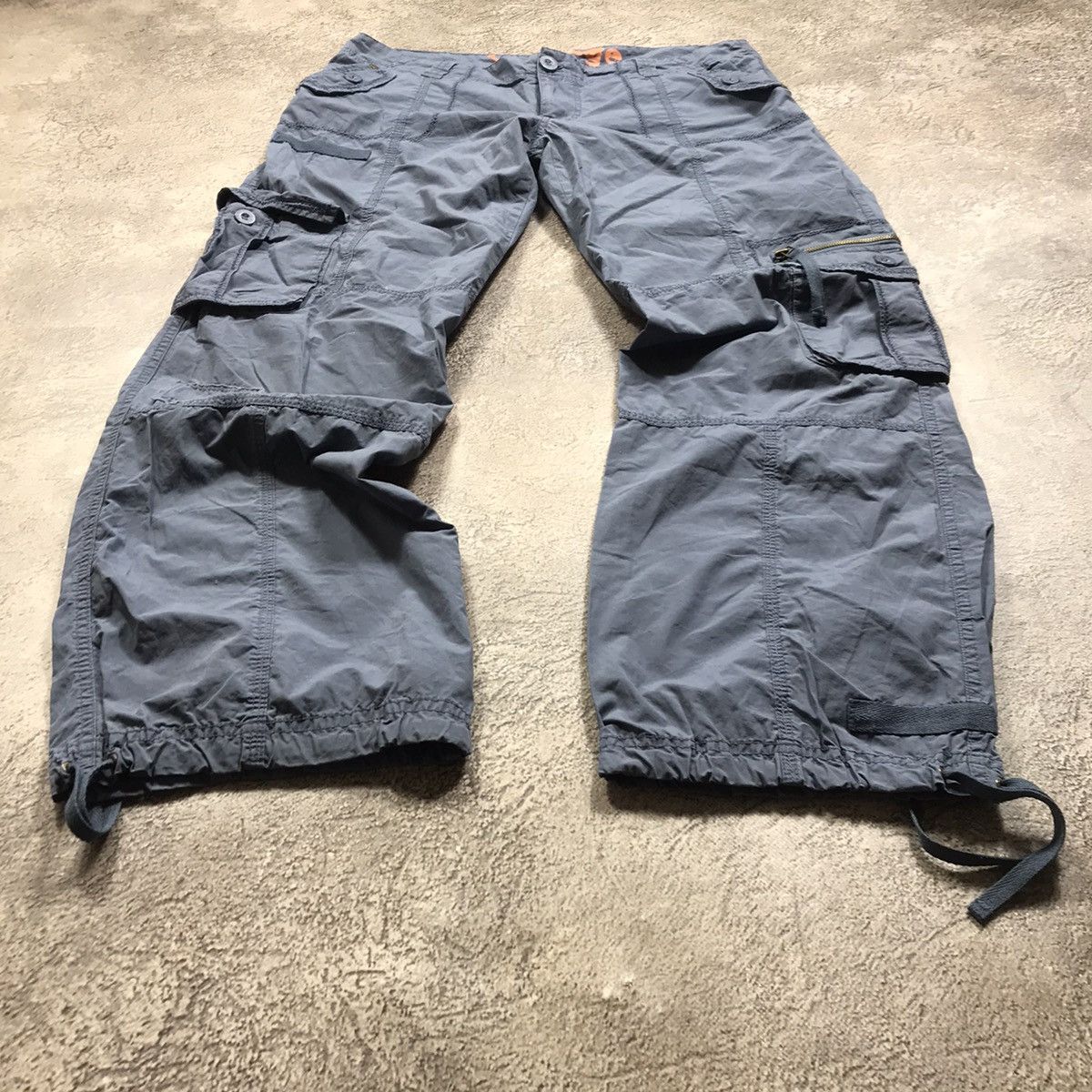 Vintage Vintage 90s Baggy Cargo Pants Distressed Parachute Grunge 31 Size 31" - 1 Thumbnail