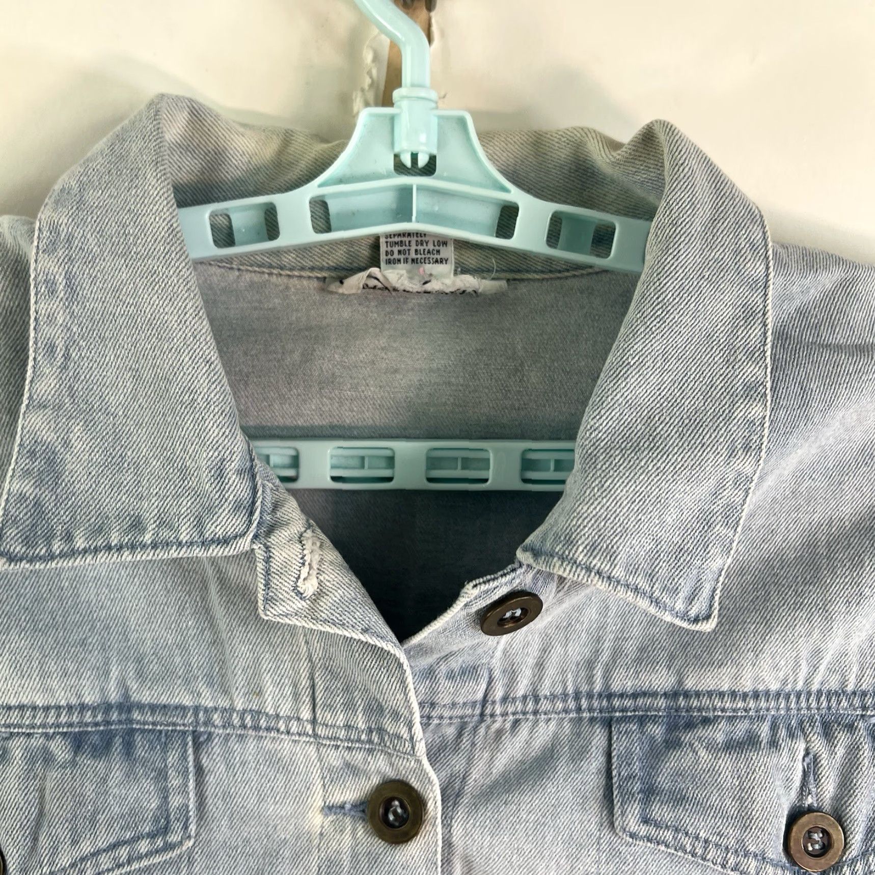 Vintage VINTAGE Alfred Dunner Denim Blue Jean Jacket Womens Size M Size 32" / US 10 / IT 46 - 3 Thumbnail