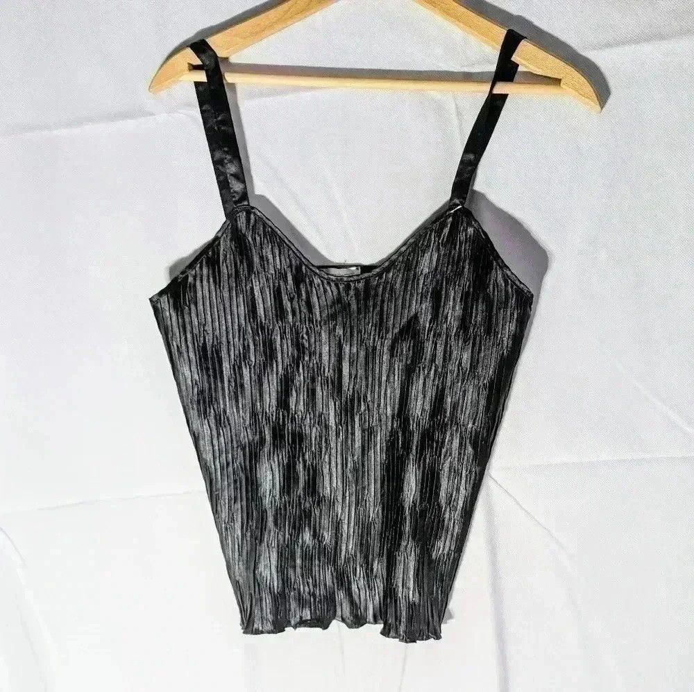 Designer Escapade black women's pleated shell with straps sz M made Size M / US 6-8 / IT 42-44 - 1 Thumbnail