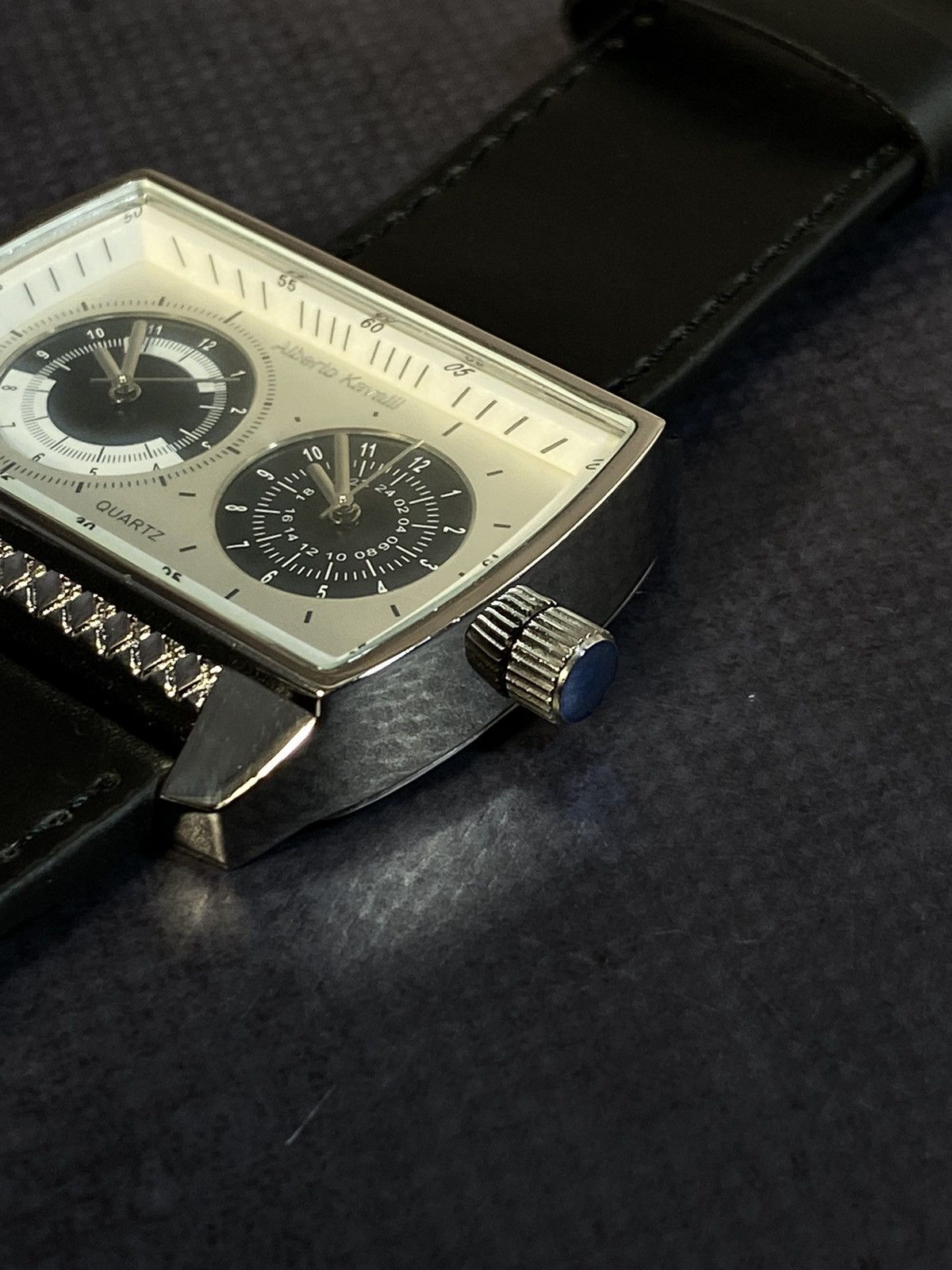 Vintage Alberto Kavalli Black Quartz Dual Watch Size ONE SIZE - 7 Thumbnail