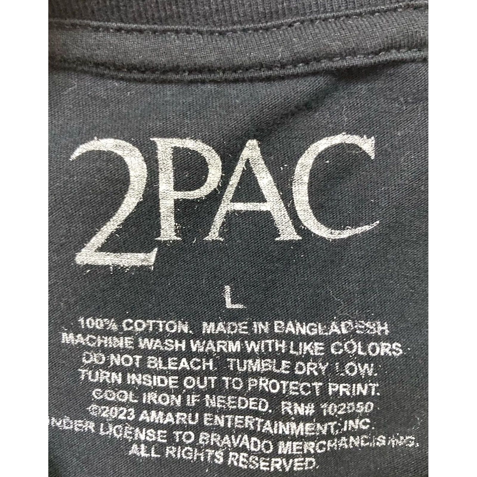 Vintage VINTAGE 2pac Tupac Shakur Praying Hand Graphic T-shirt Men Large Black Music Size US L / EU 52-54 / 3 - 4 Thumbnail